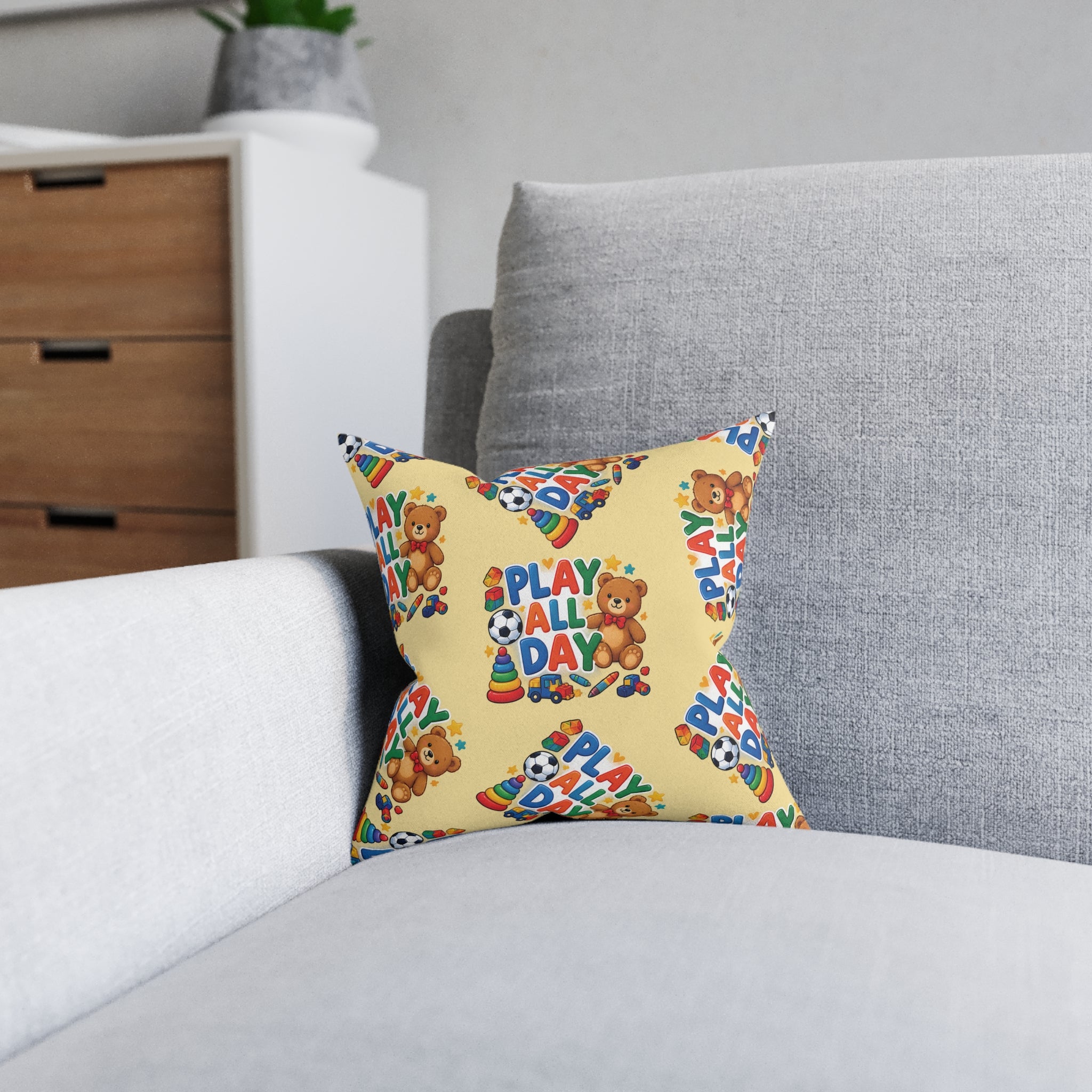 Square Cushion - Play All Day
