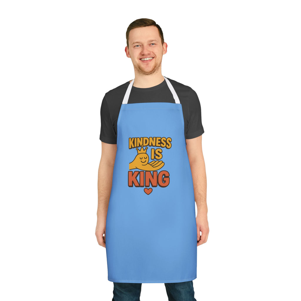 Kitchen Apron - Kindness is King Design