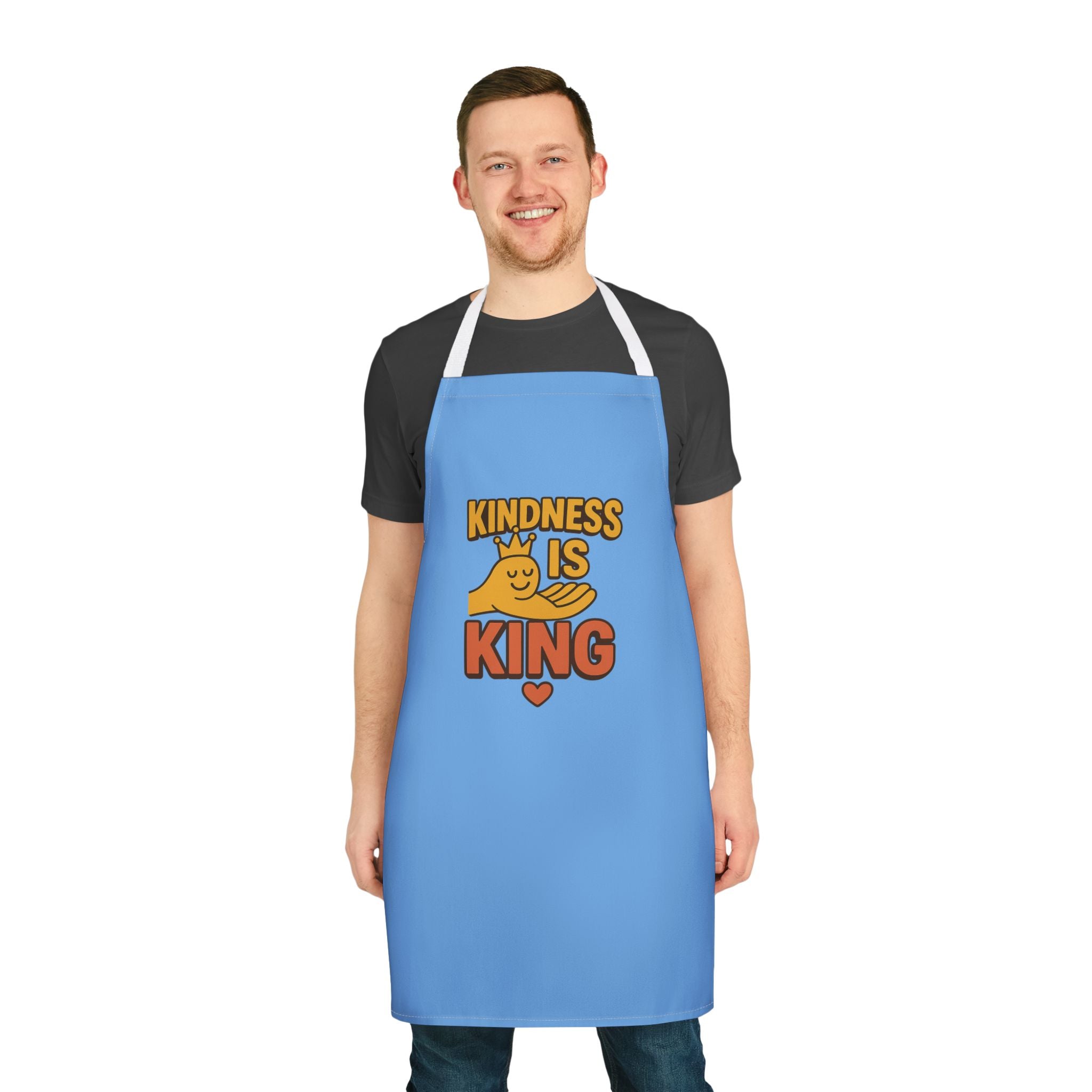 Kitchen Apron - Kindness is King Design