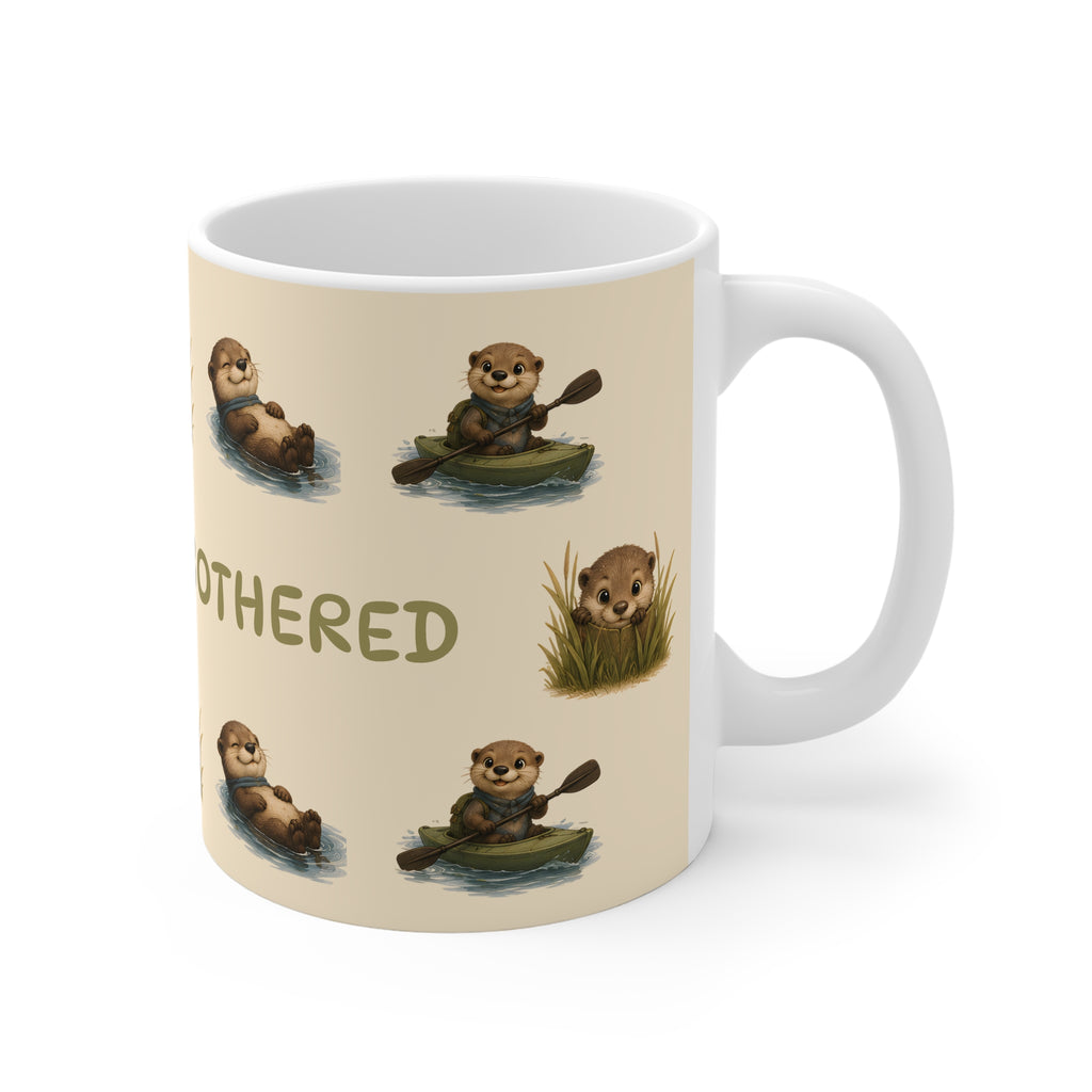 Otterly Unbothered - Ceramic Mug - Beige
