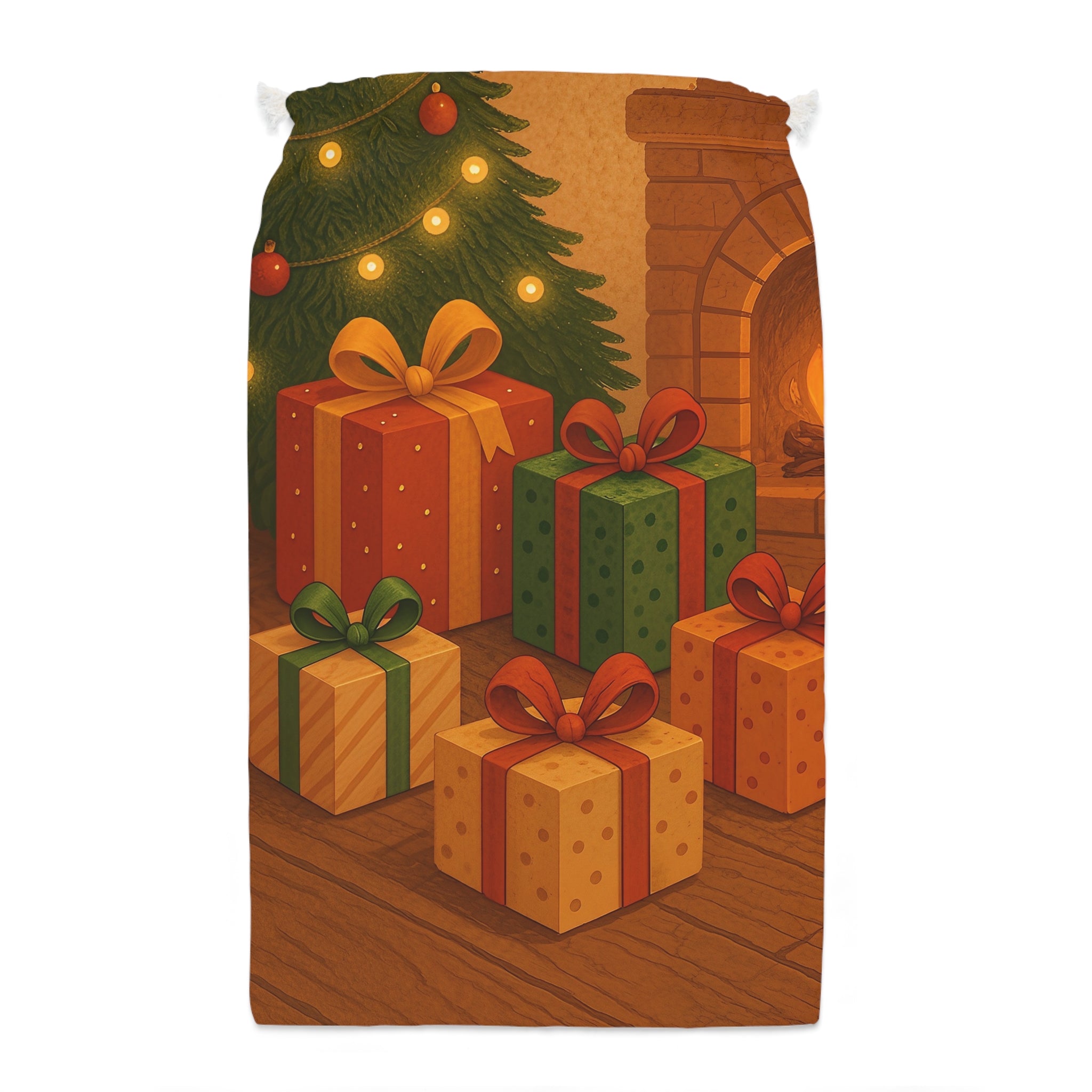Festive Gift Sack - Holiday Christmas Storage with Cheerful Design
