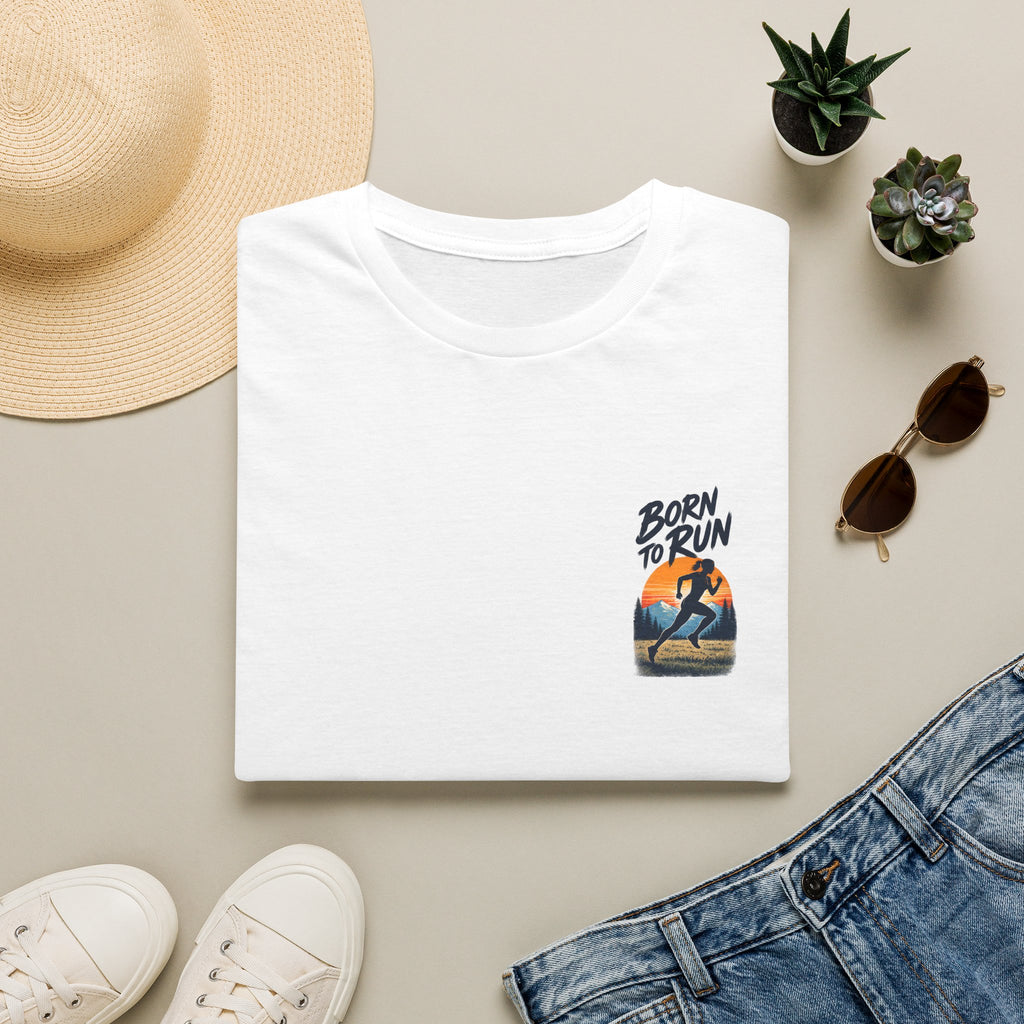 Women's T-Shirt – Born to Run | Inspirational Running Tee