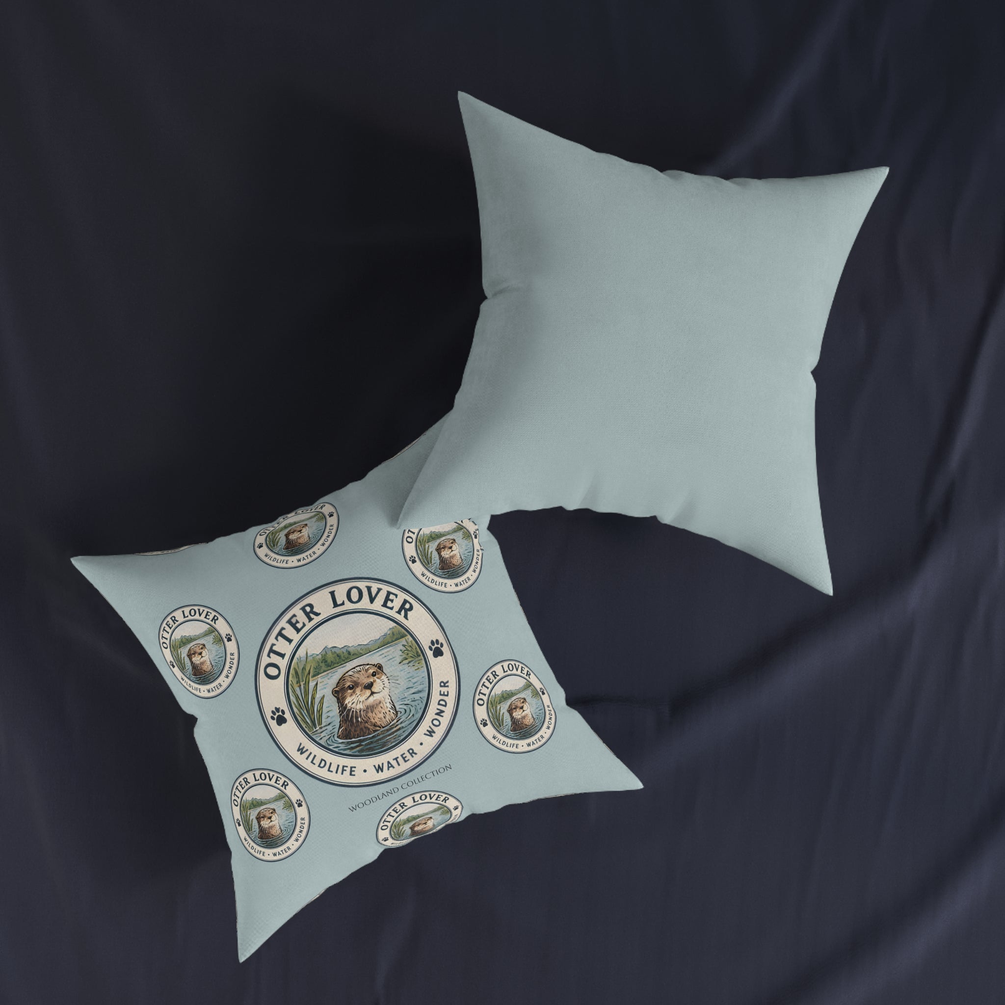 Square Cushion - Otter - Woodland Collection