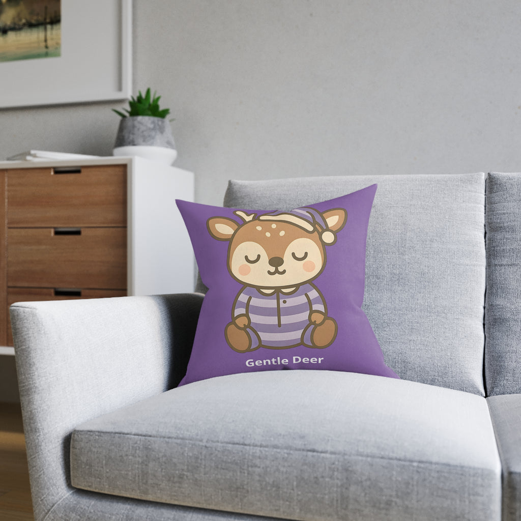 Square Cushion - Gentle Deer - The Woodland Dreamers