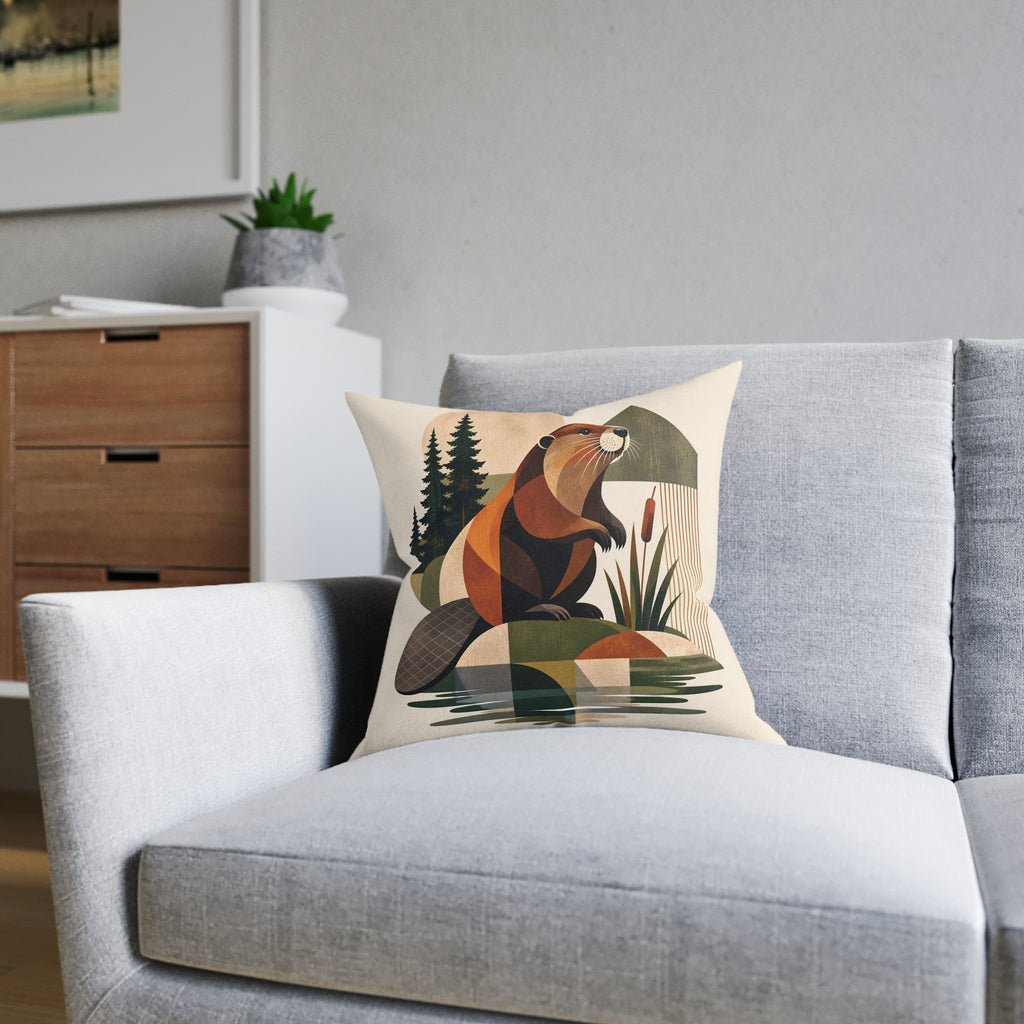 Square Cushion - Beaver