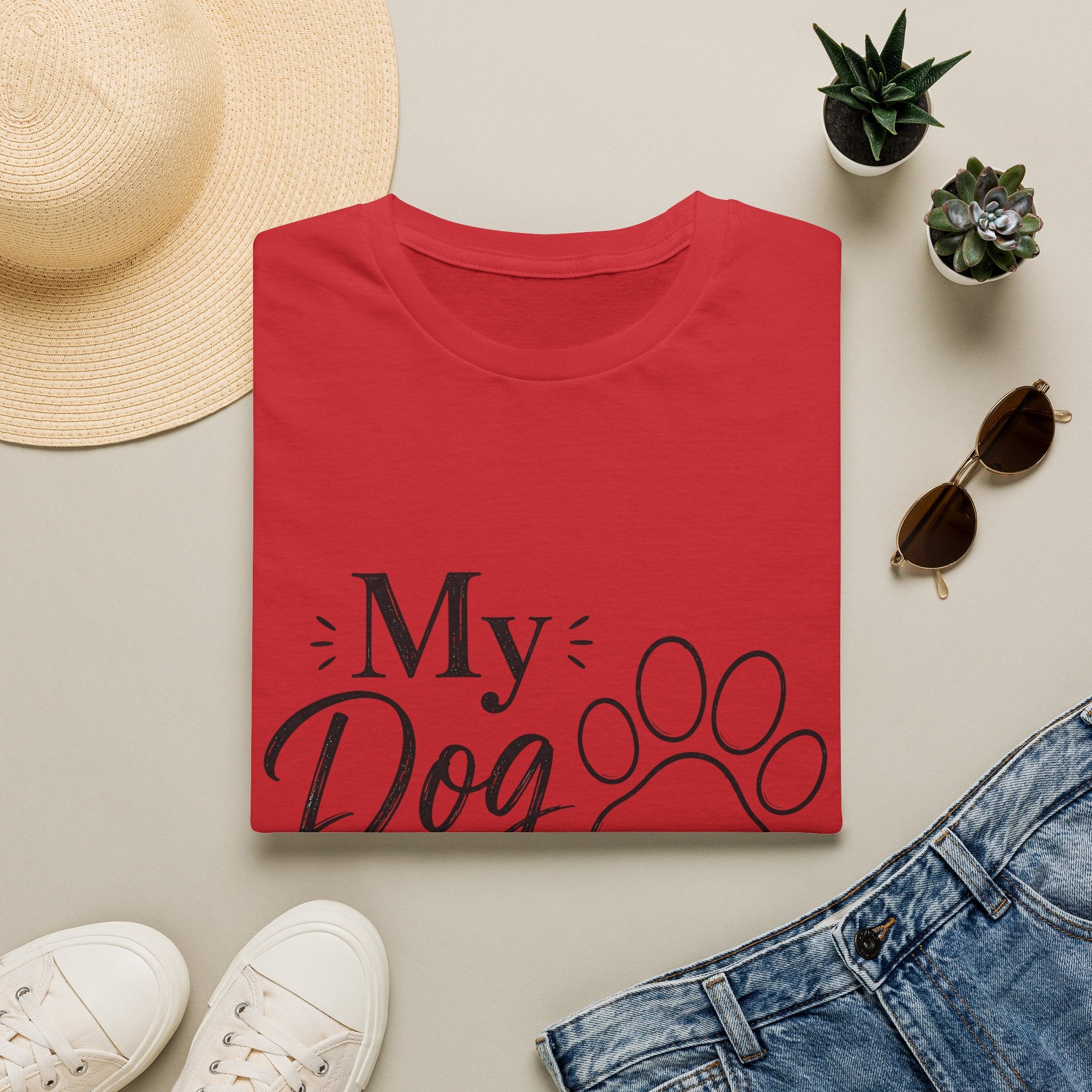Unisex T-Shirt – My Dog Is My Therapist | Dog Lover Tee