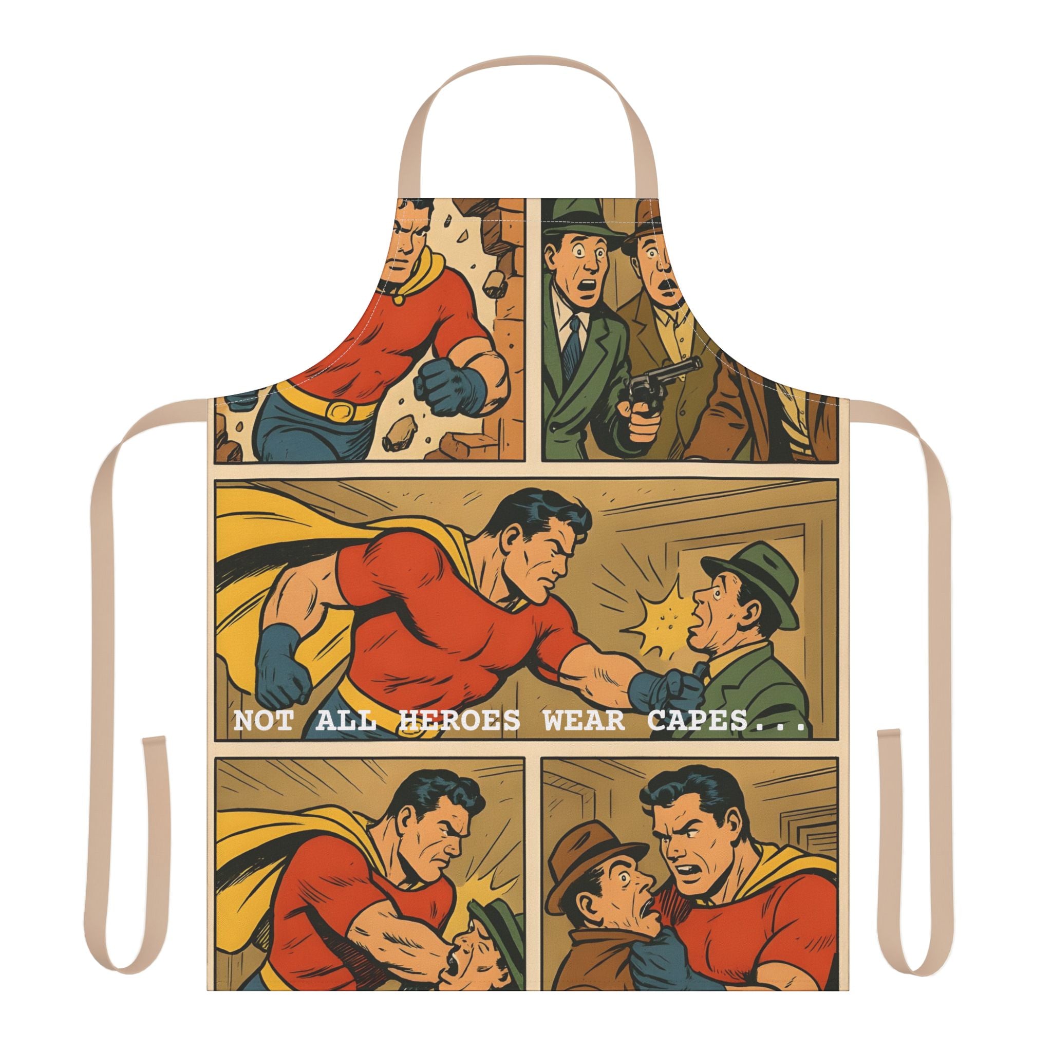 Kitchen Apron - Not All Heroes Wear Capes Design
