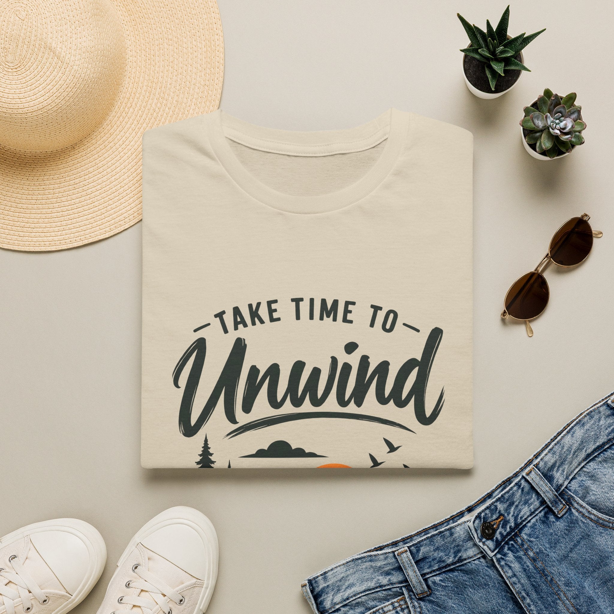 Women's T-Shirt – Take Time To Unwind | Relaxed Lifestyle T-Shirt