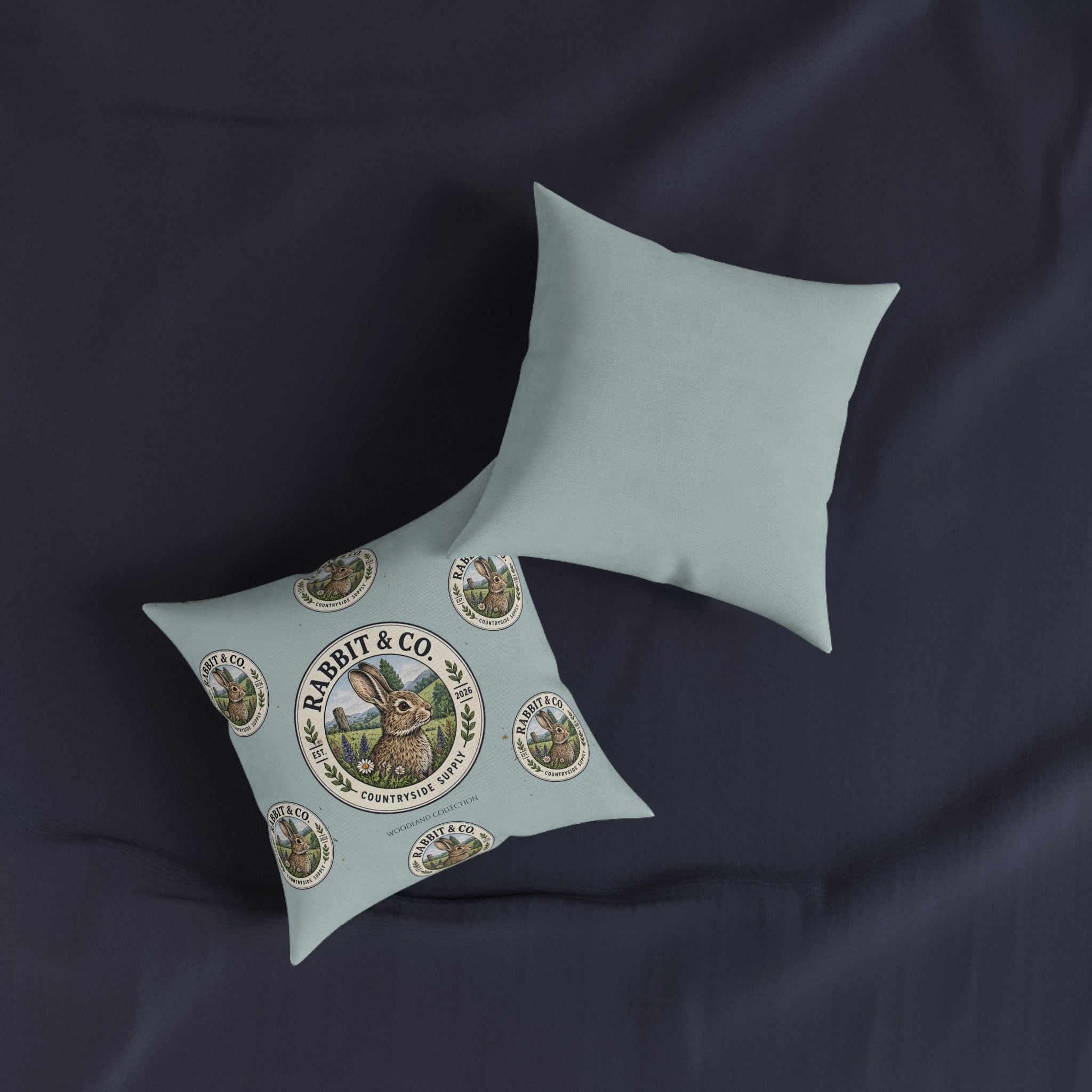 Square Cushion - Rabbit - Woodland Collection