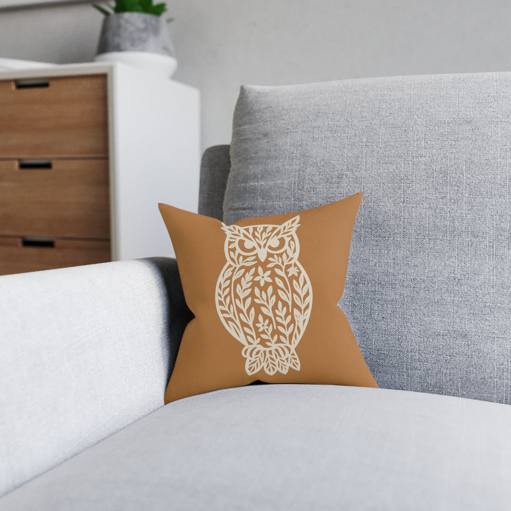 Square Cushion - Owl Design