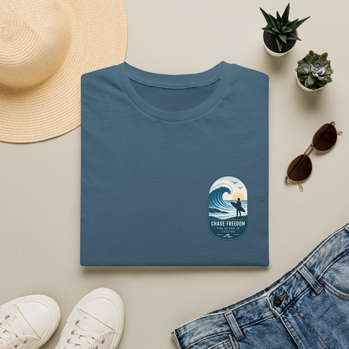 Unisex T-Shirt - Chase Freedom - The Ocean is Calling