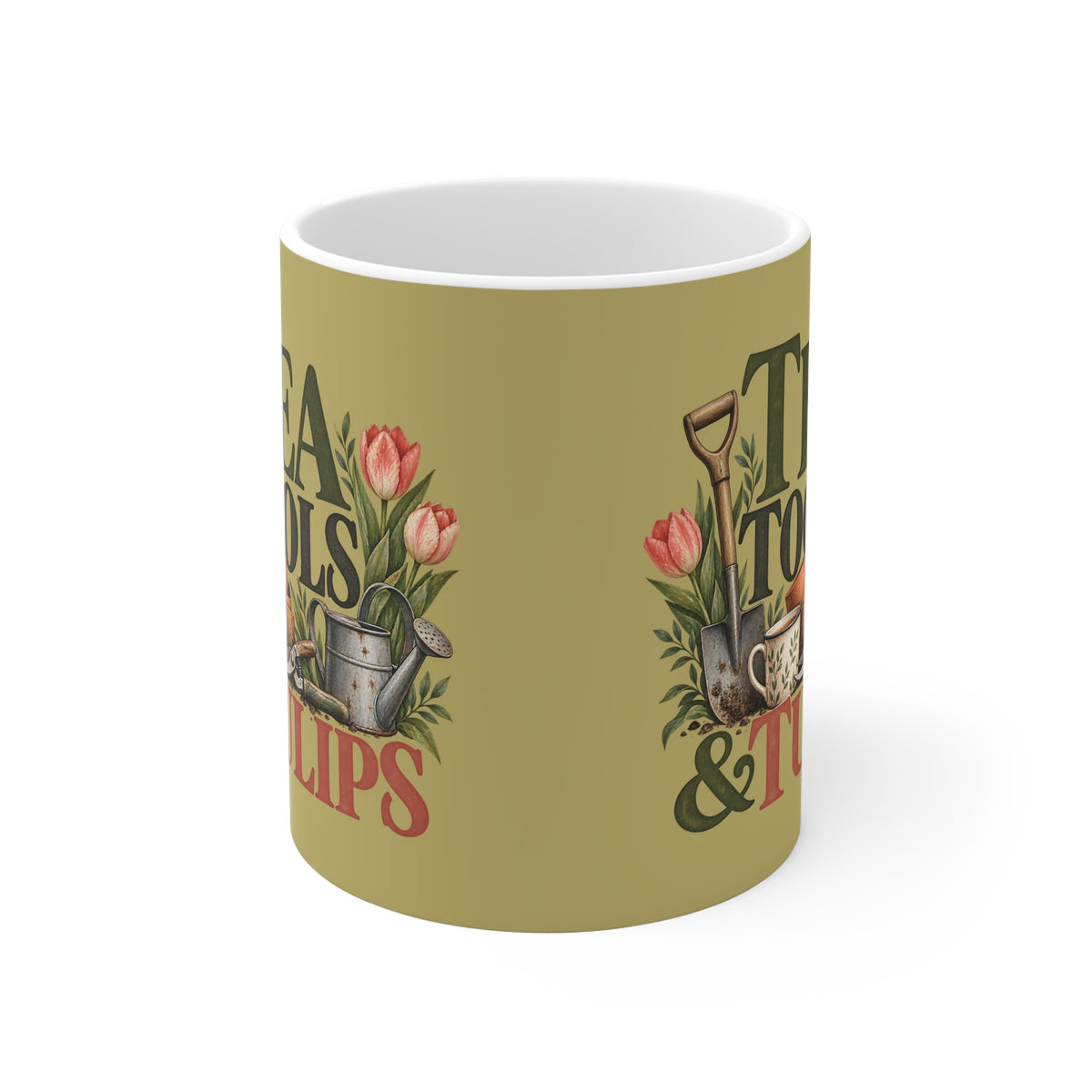 Ceramic Mug - Tea, Tools & Tulips