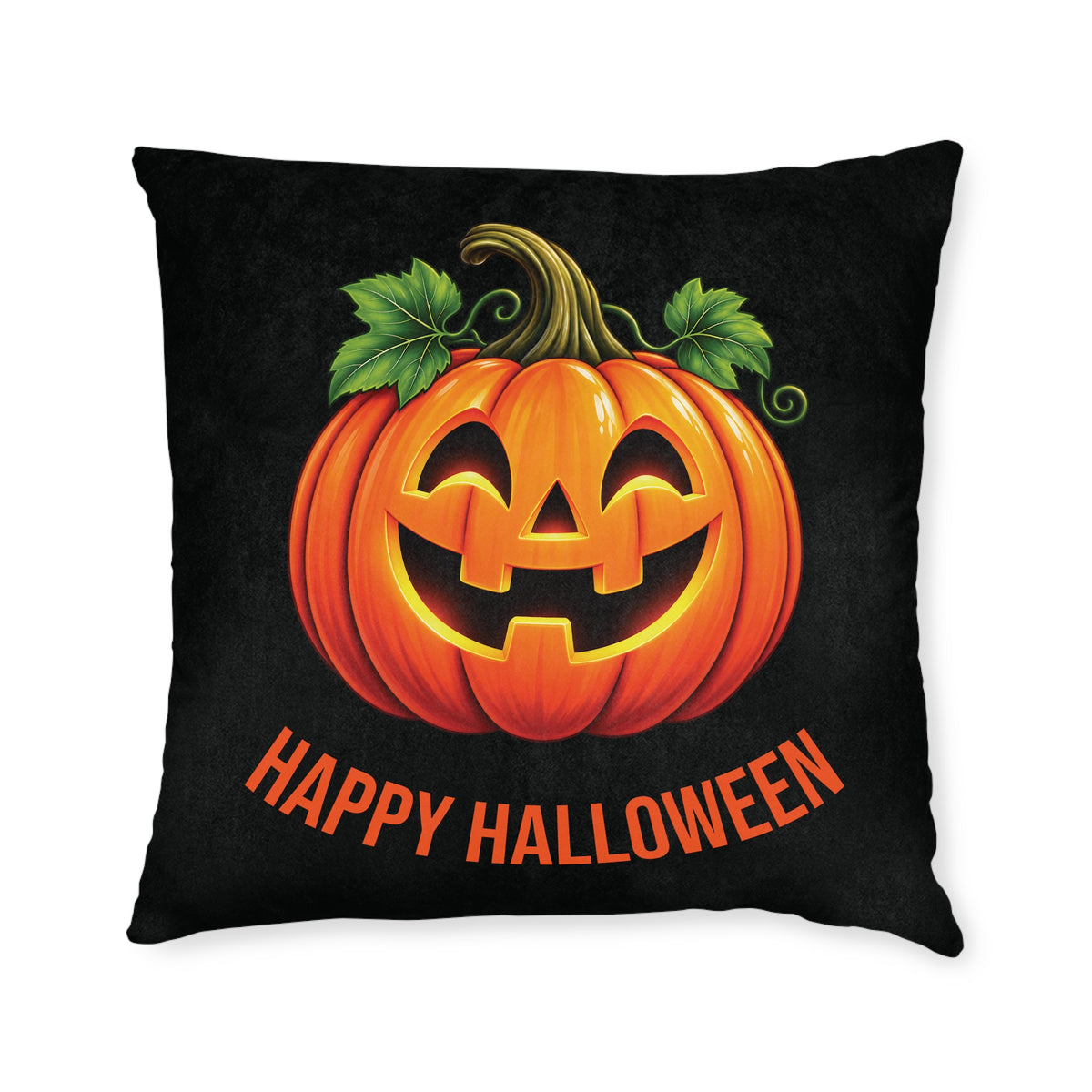 Square Cushion - Happy Halloween - Pumpkin