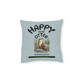 Square Cushion - Happy as an Otter
