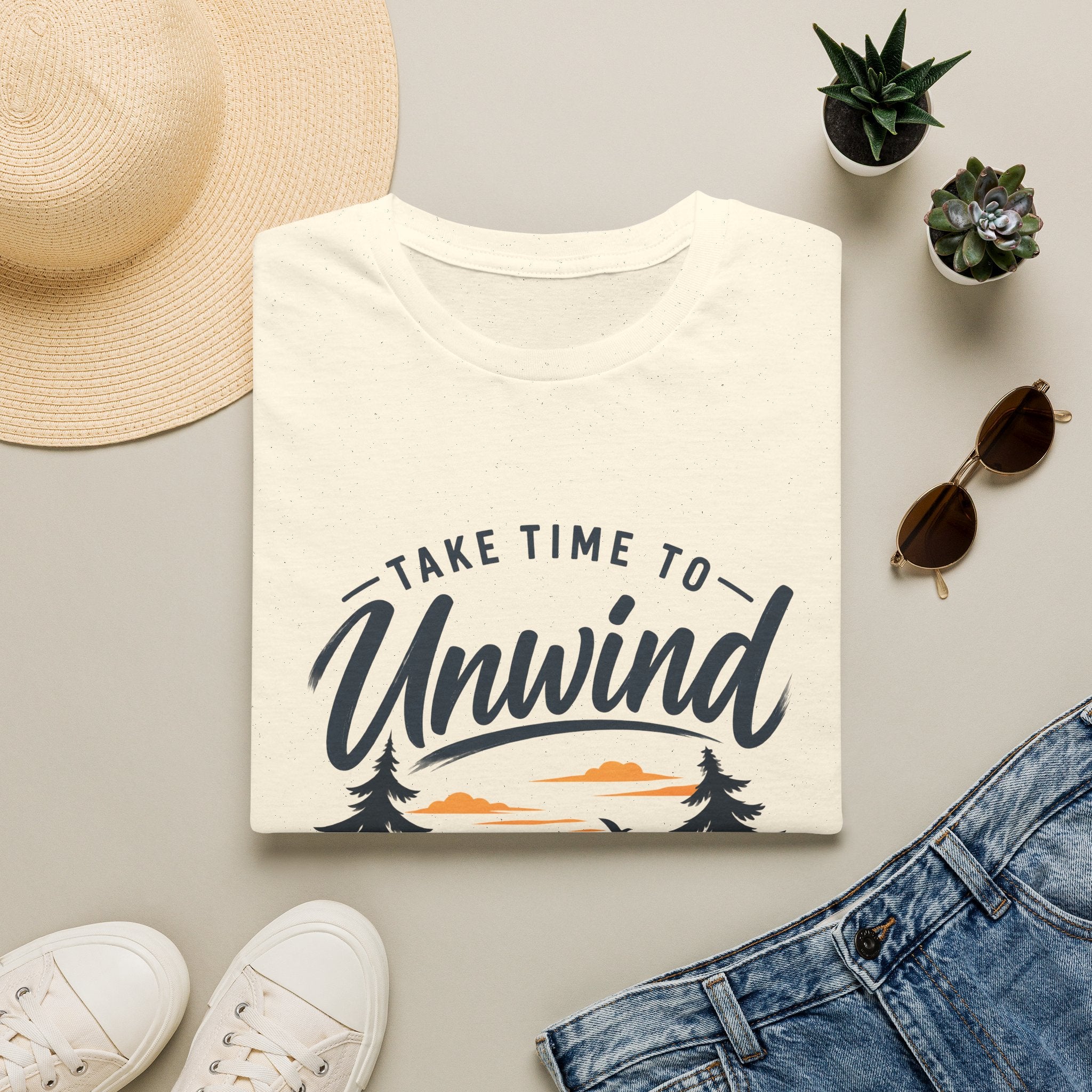 Men's T-Shirt – Take Time To Unwind | Relaxed Lifestyle T-Shirt