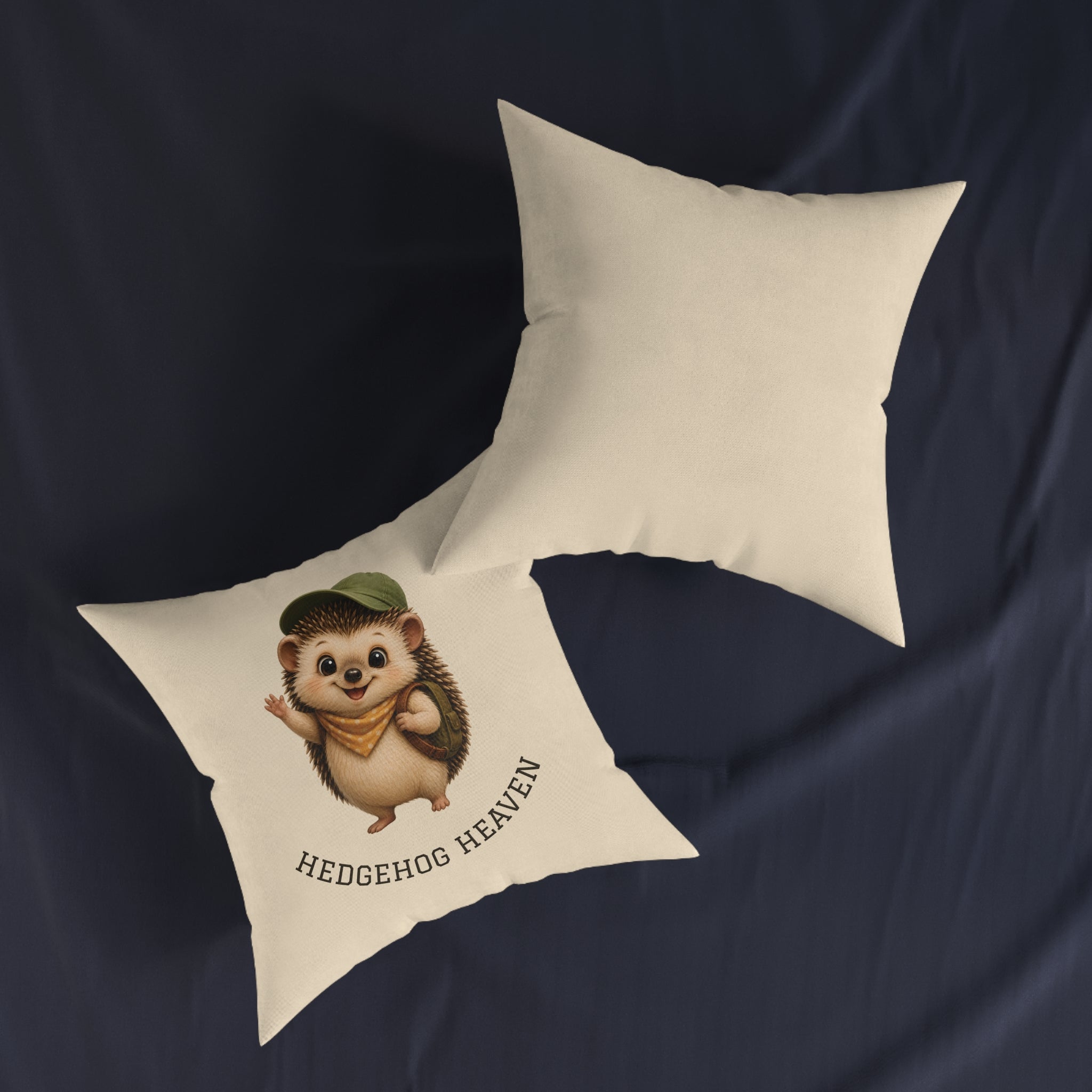 Square Cushion - Hedgehog Heaven | Hedgehog & Woodland Home Decor