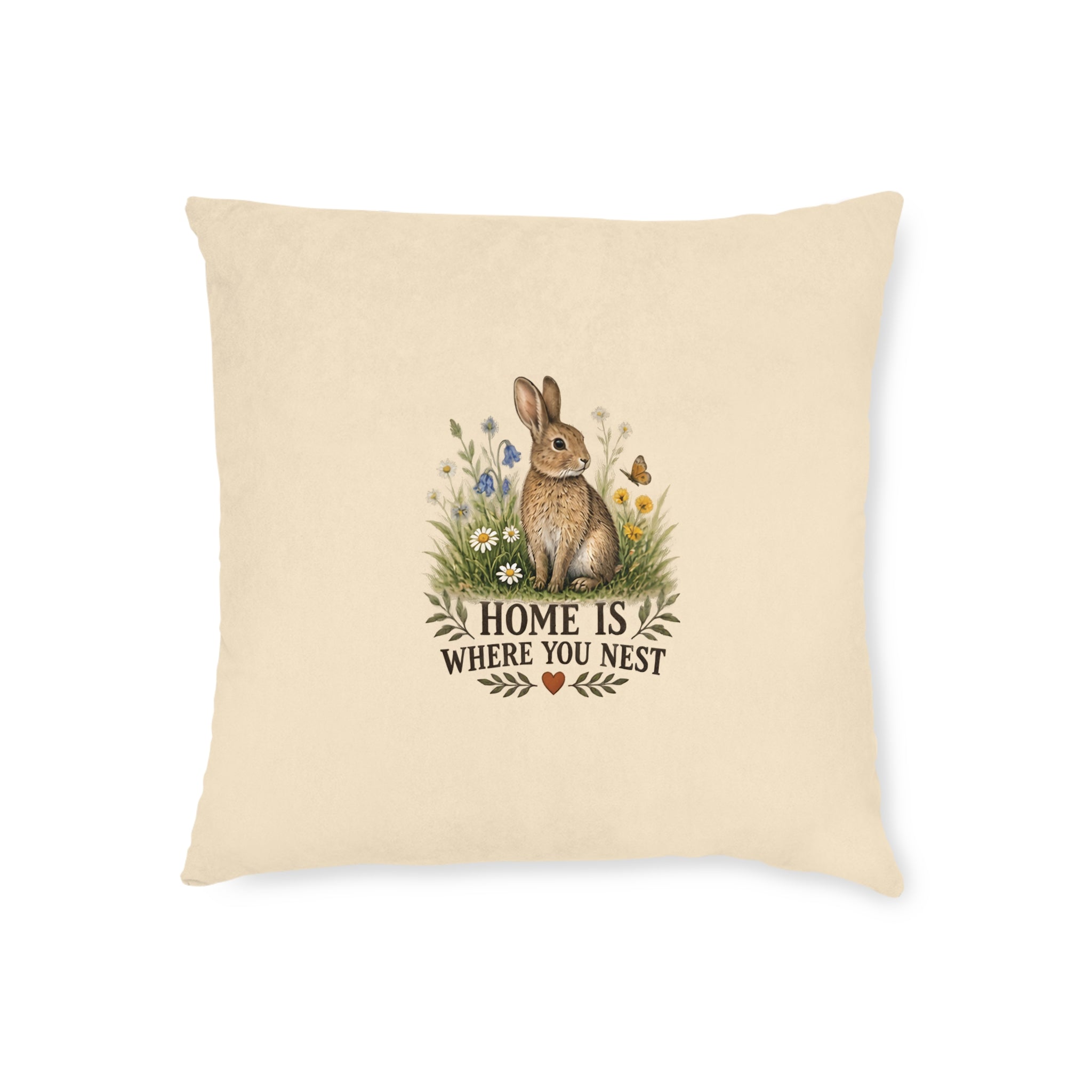 Square Cushion – Home Is Where You Nest | Bird Lover Cushion