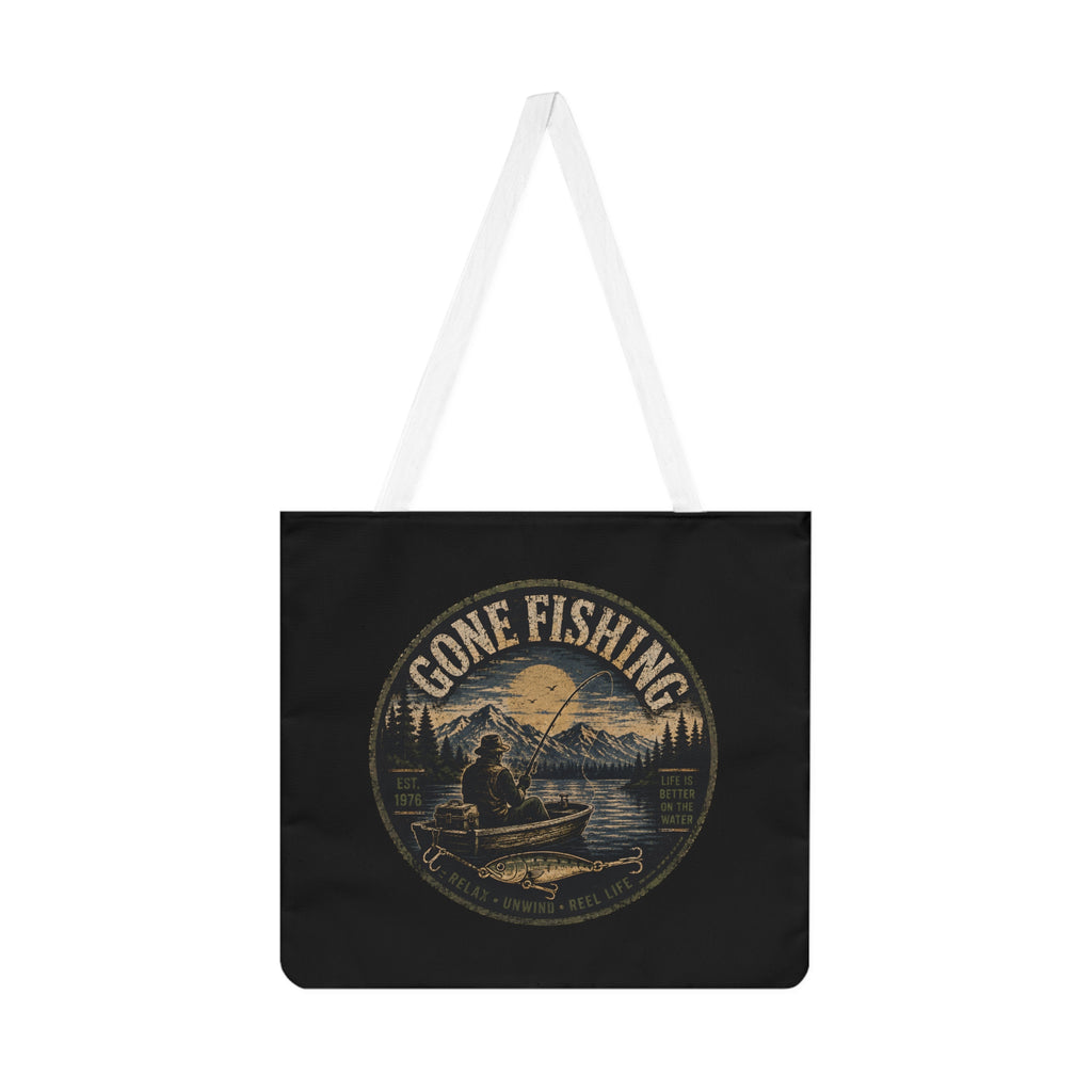 Large Tote Bag – Gone Fishing