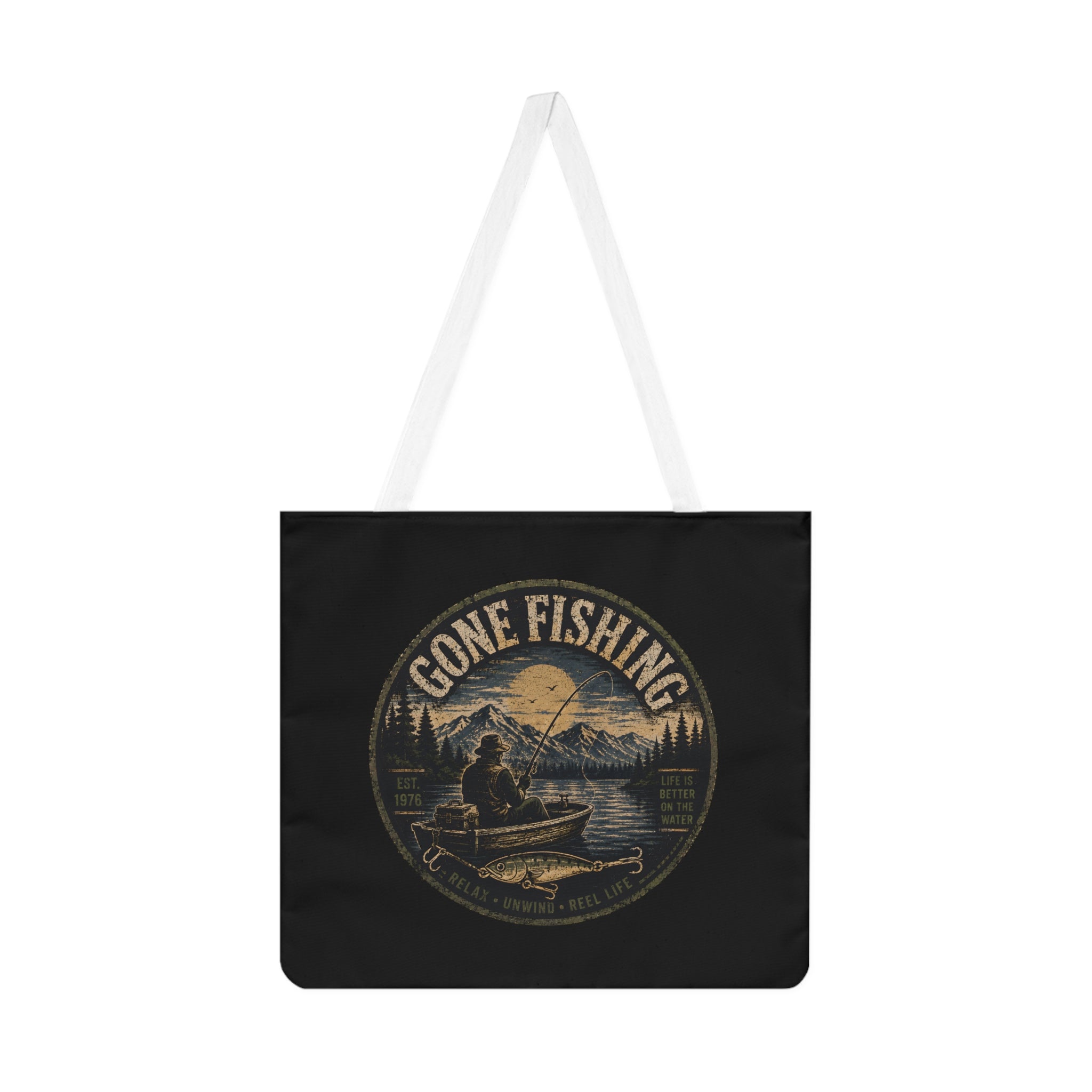 Large Tote Bag – Gone Fishing