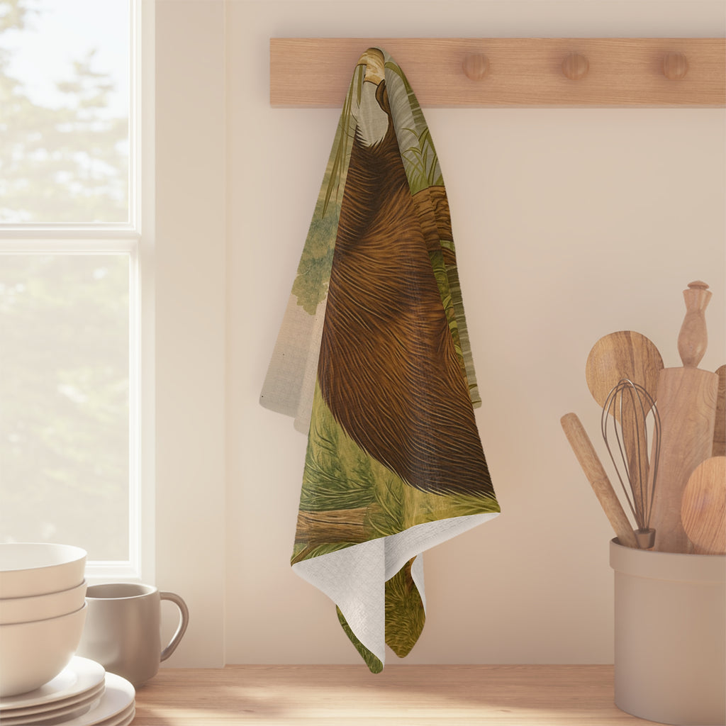 Tea Towel Microfiber  - Beaver Design