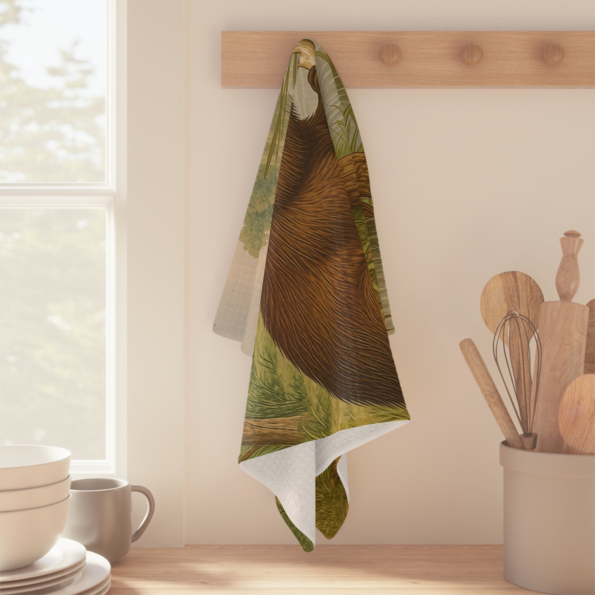 Tea Towel Microfiber  - Beaver Design