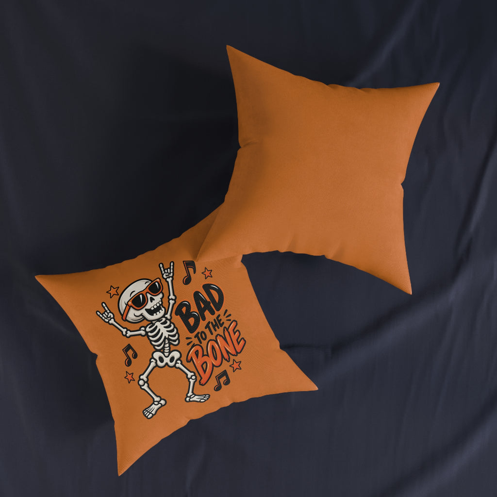Square Cushion - Bad To The Bone - Halloween