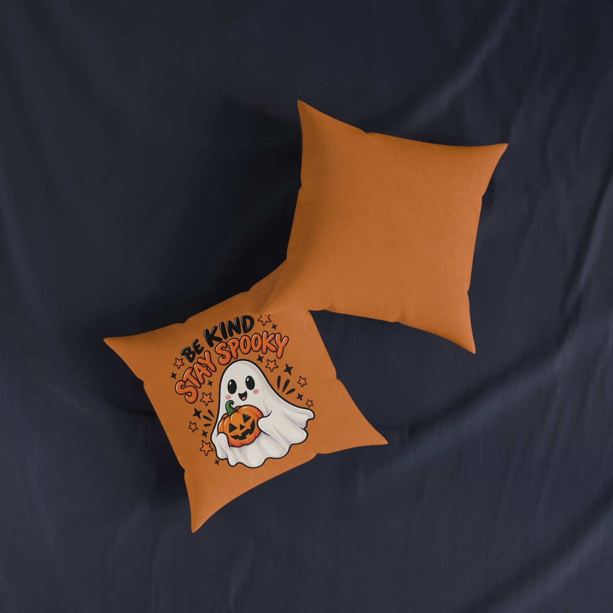 Square Cushion - Be Kind Stay Spooky - Halloween