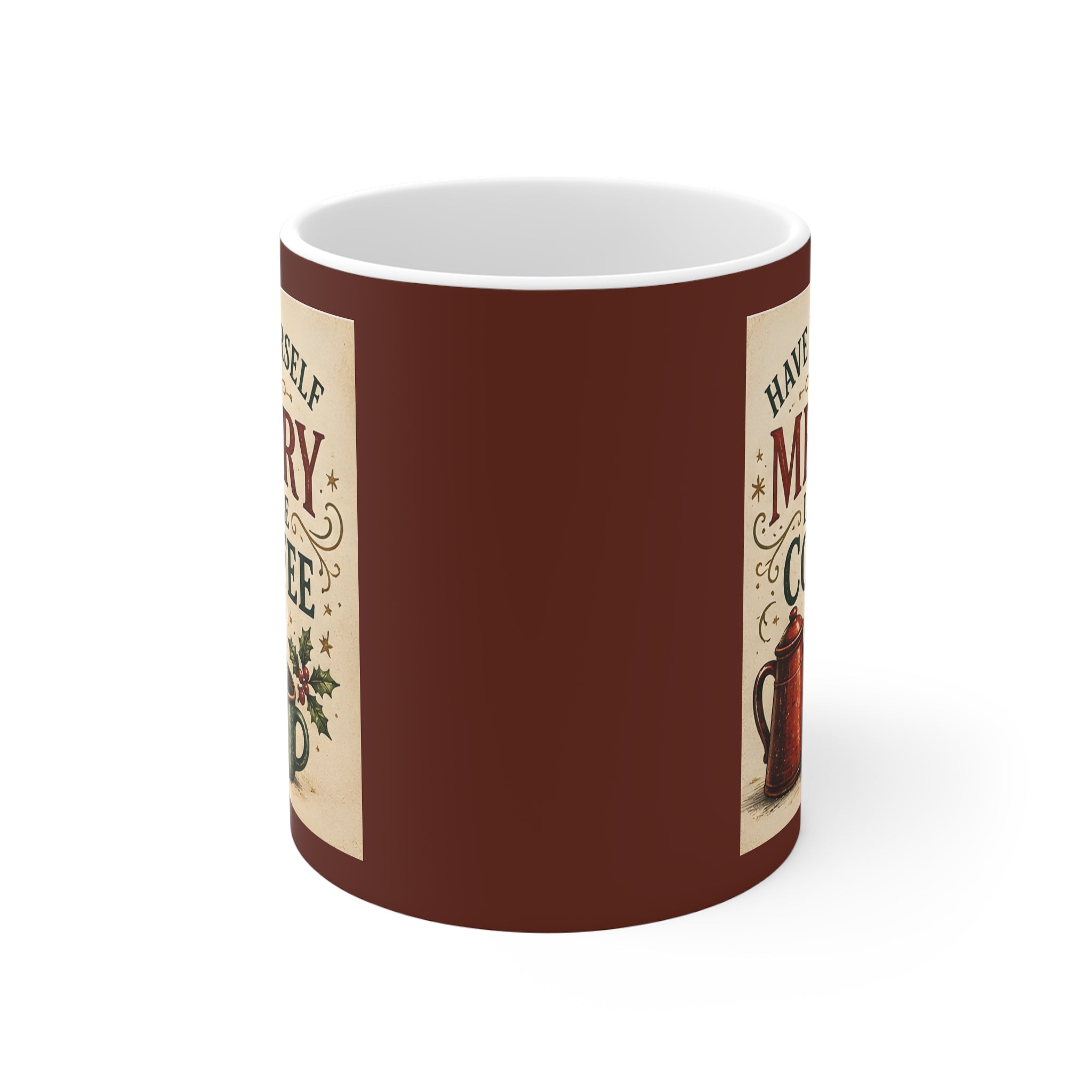 Ceramic Christmas Mug – Have Yourself a Merry Little Coffee | Funny Christmas Coffee Mug