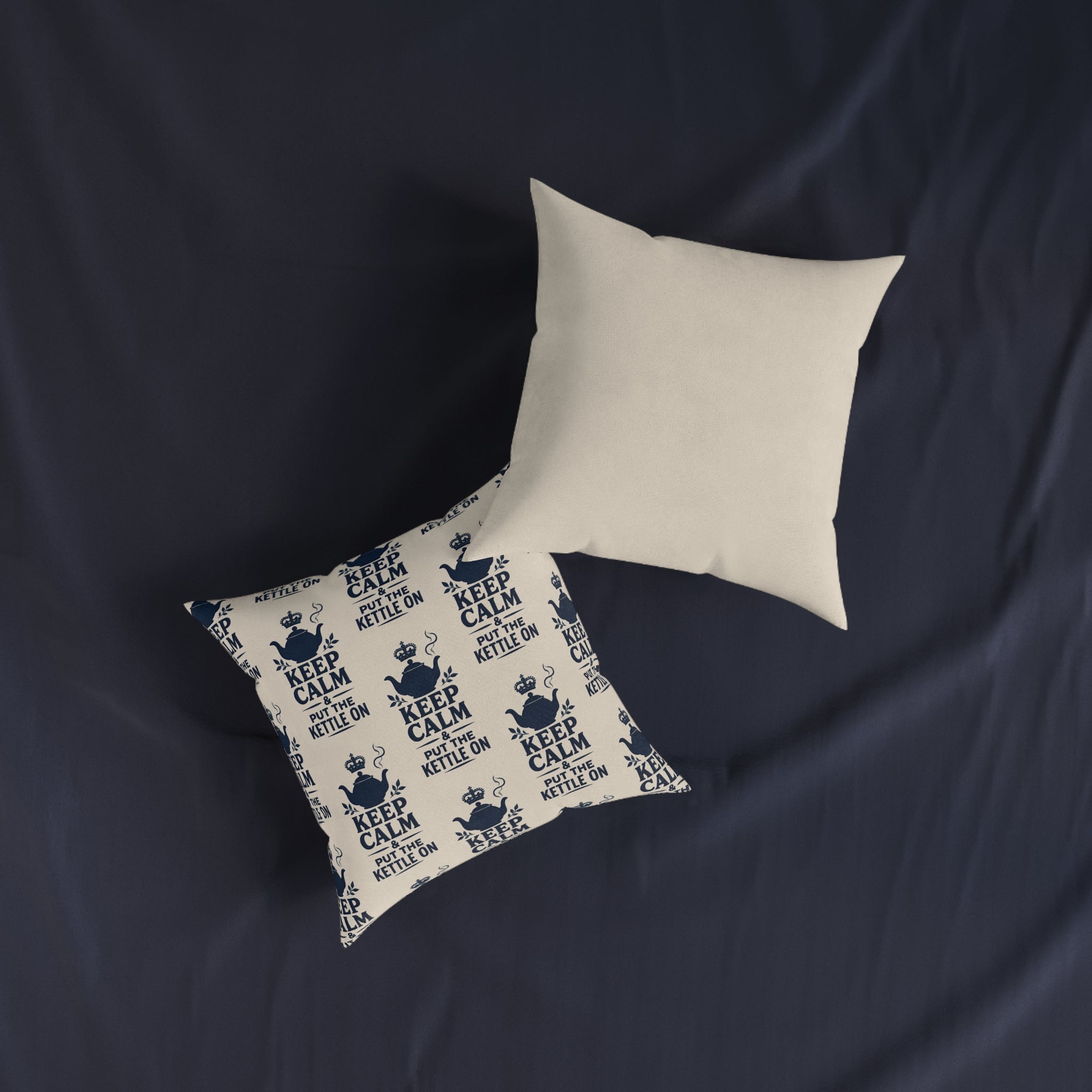 Square Cushion – Keep Calm & Put the Kettle On | Tea Lover Cushion