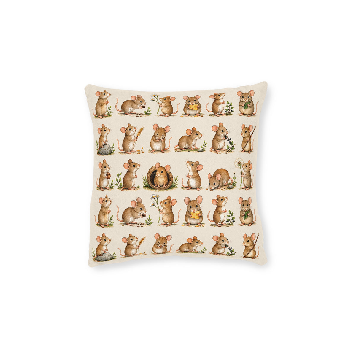 Square Cushion – Mouse Moments | Woodland Collection