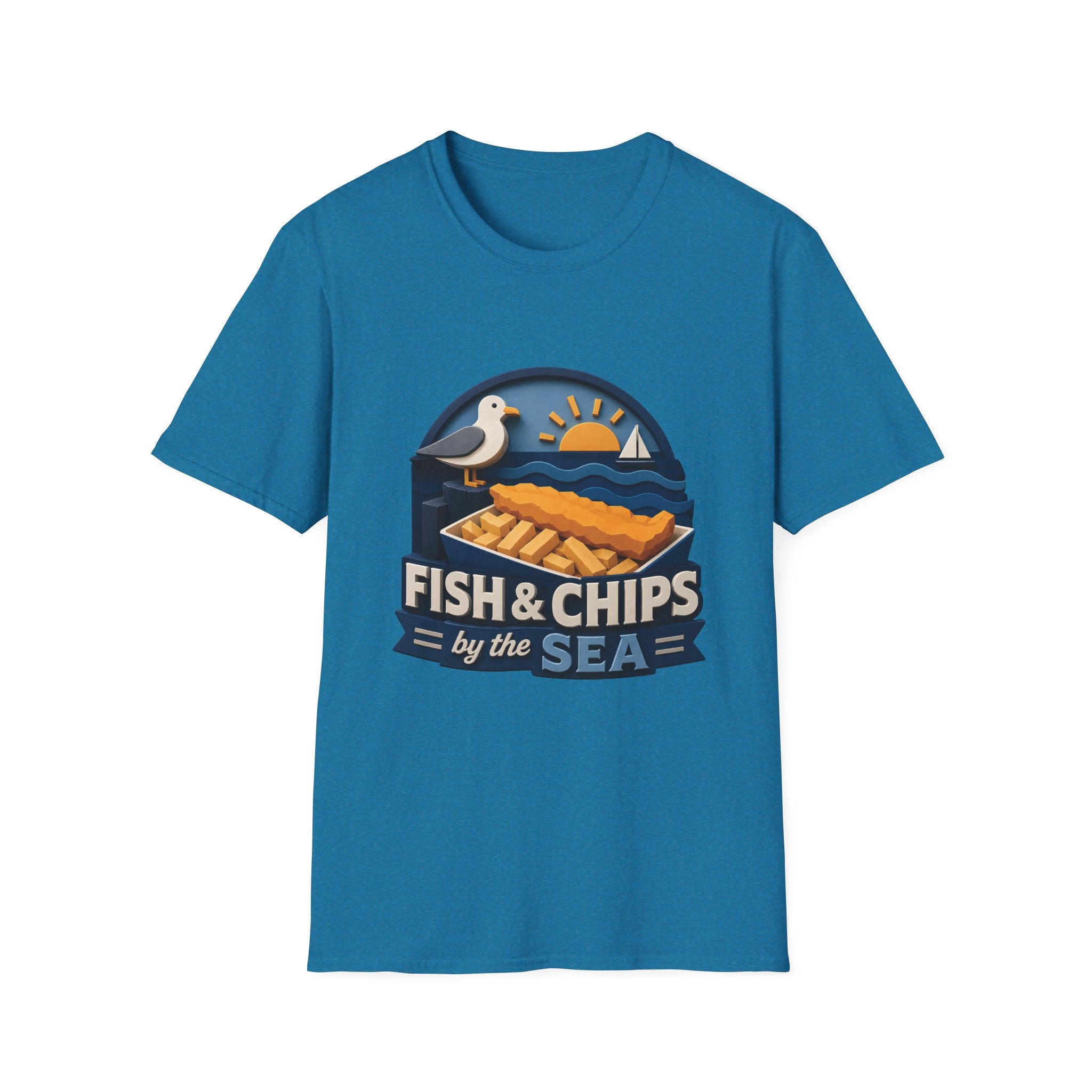 Unisex T-Shirt - Fish & Chips By The Sea