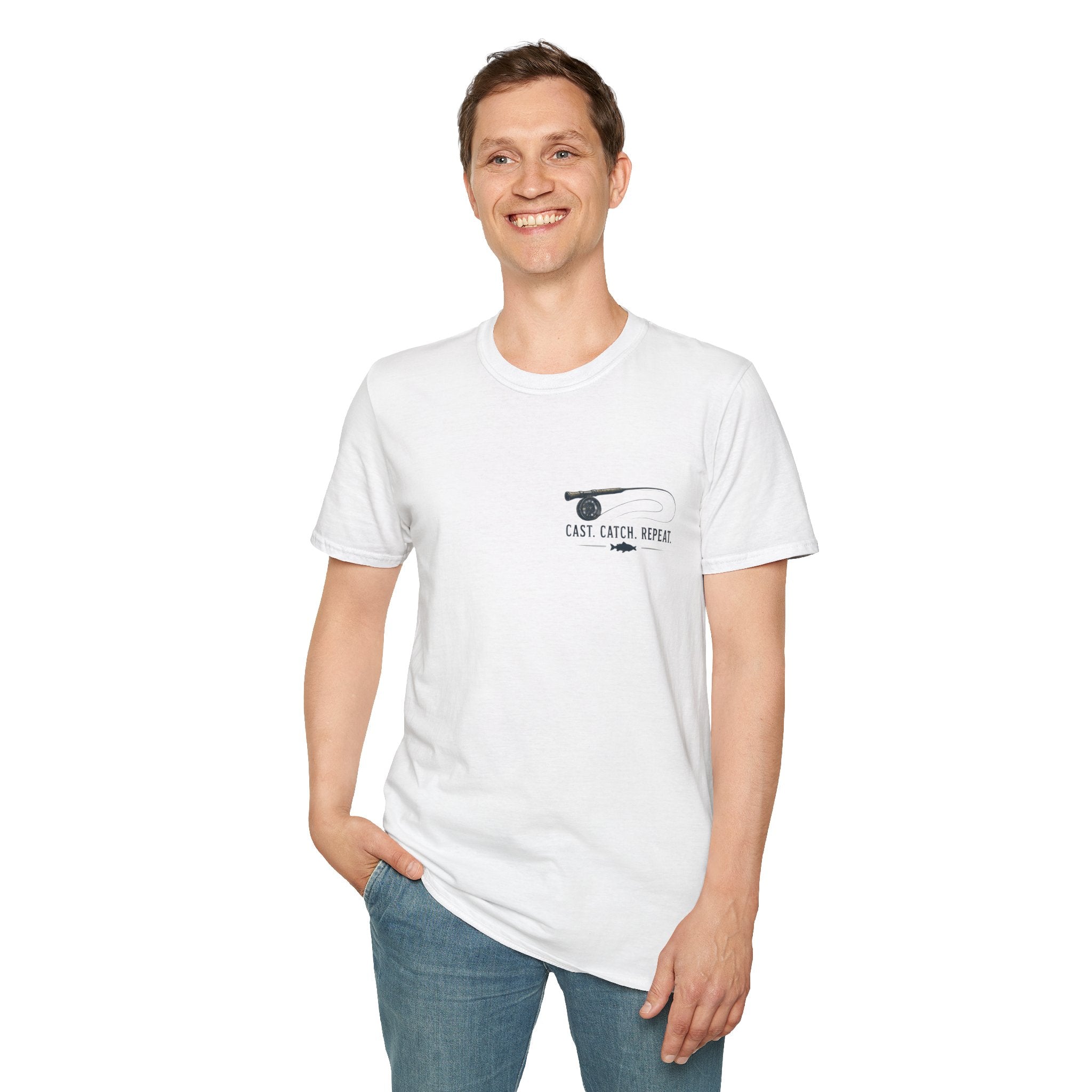 Unisex T-Shirt – Cast. Catch. Repeat. | Fishing T-Shirt