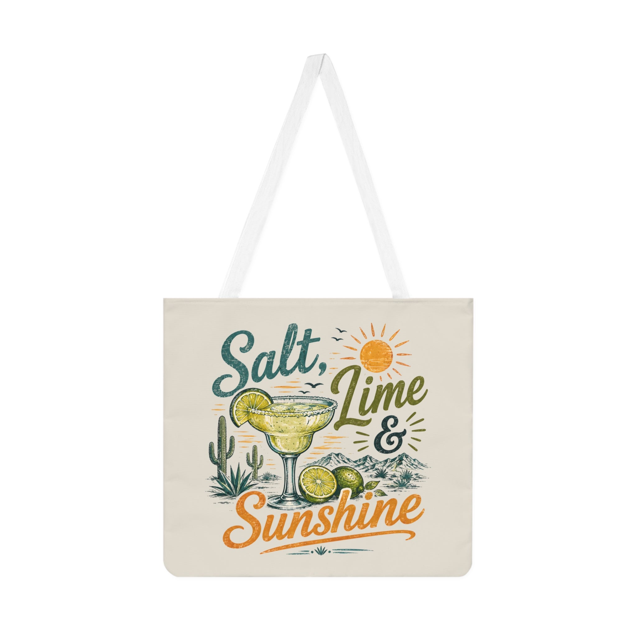 Large Beach Tote Bag – Salt Lime & Sunshine