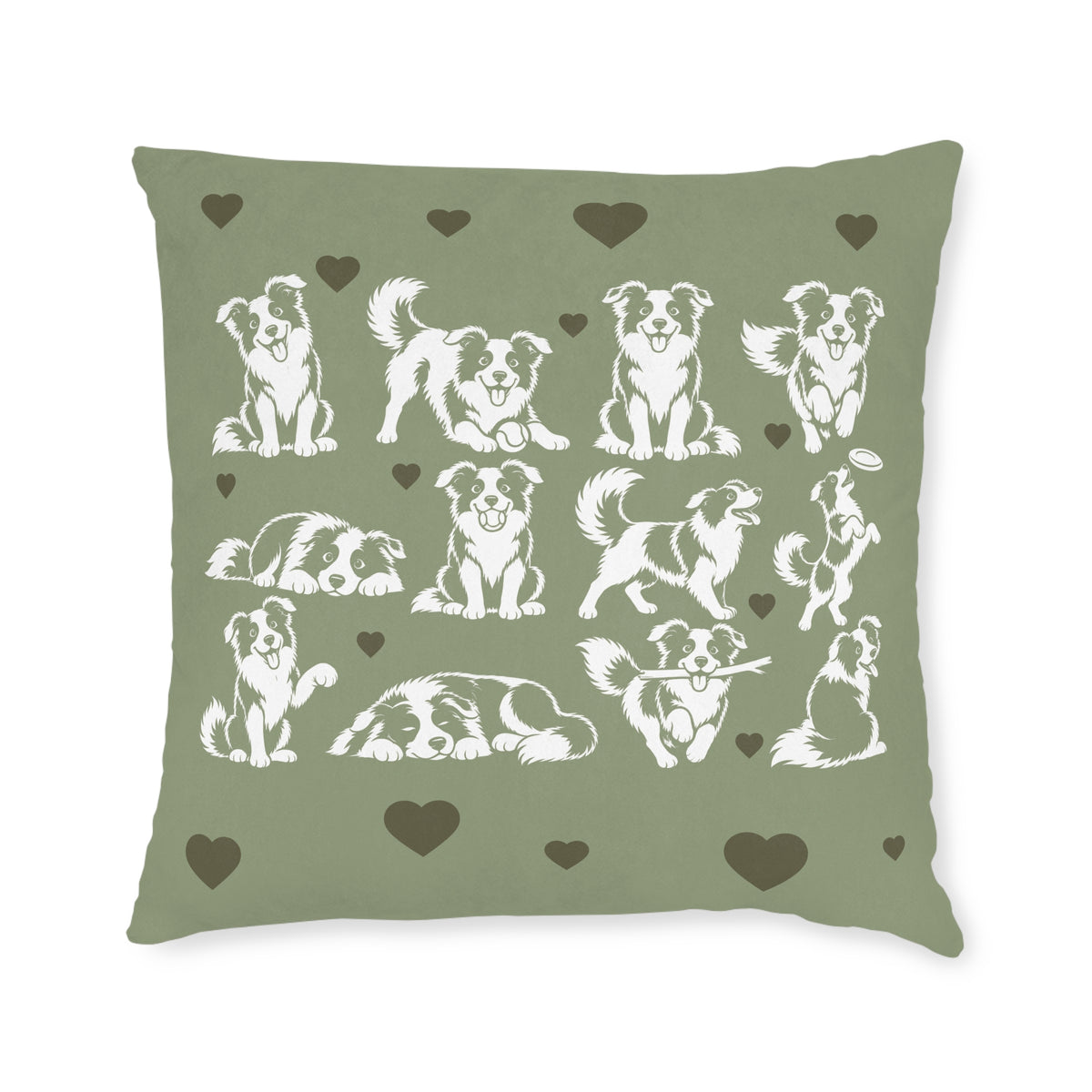 Square Cushion - Border Collie Fun