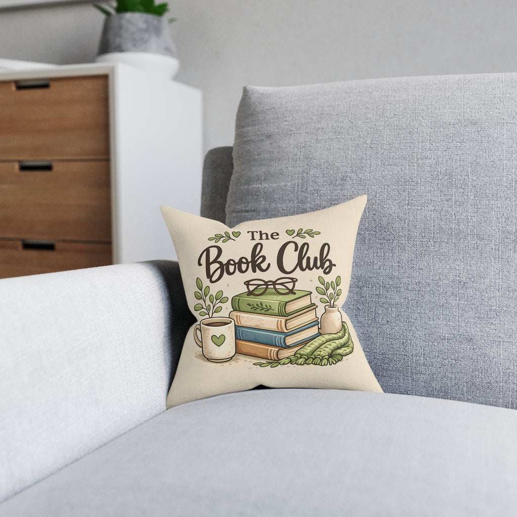 Square Cushion – The Book Club | Reading Cushion for Book Lovers