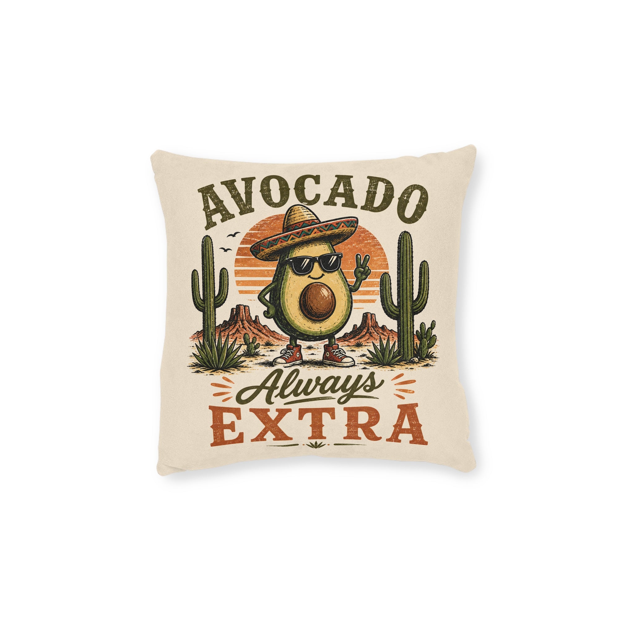 Square Cushion - Avocado Always Extra