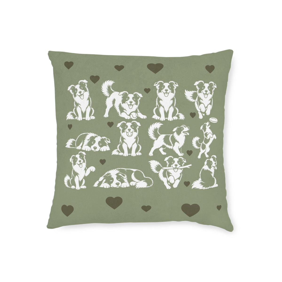 Square Cushion - Border Collie Fun