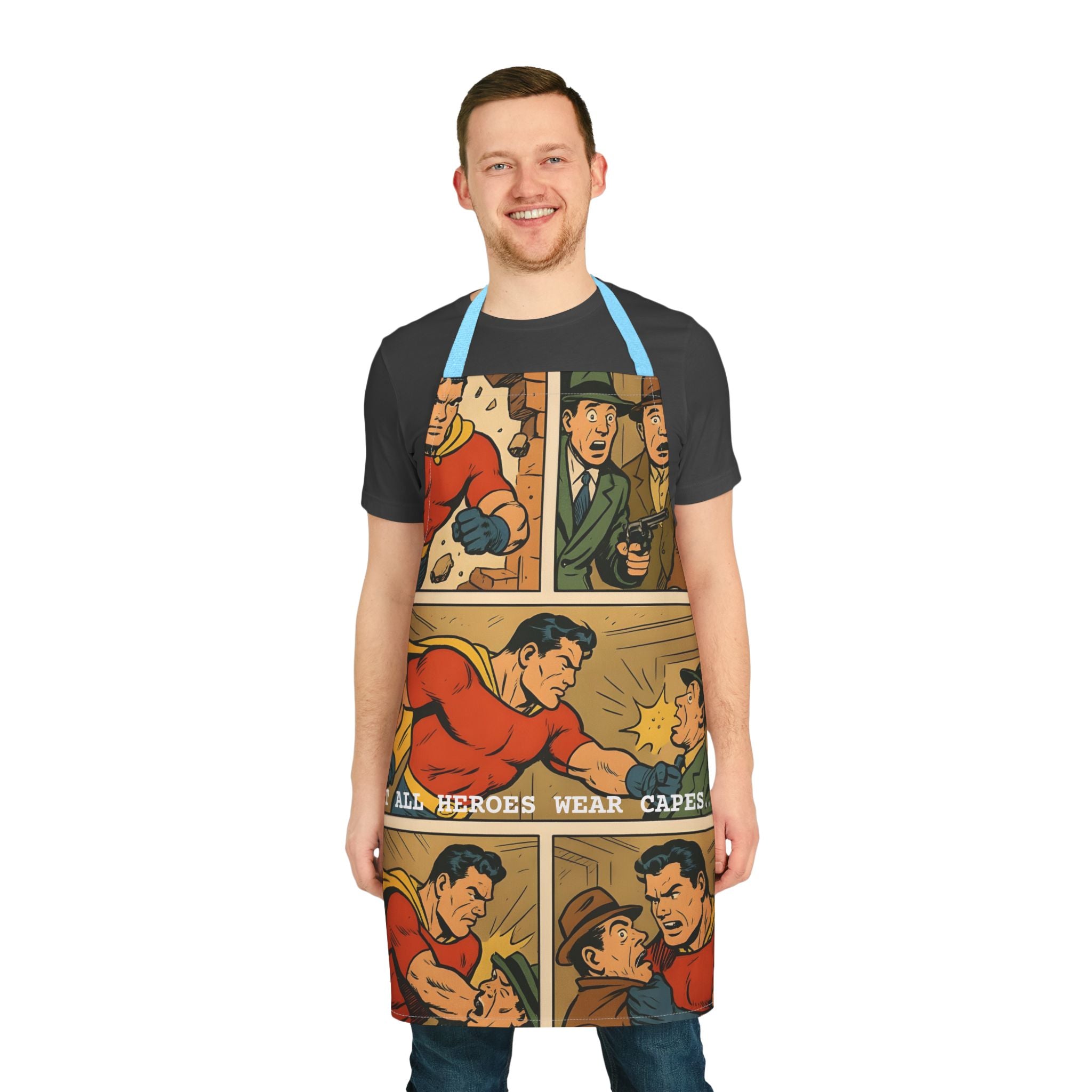 Kitchen Apron - Not All Heroes Wear Capes Design