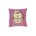 Square Cushion - Dreamy Hedgehog - The Woodland Dreamers
