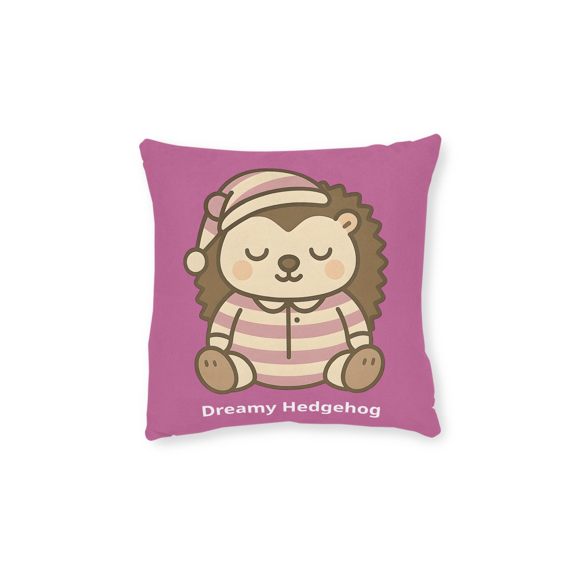 Square Cushion - Dreamy Hedgehog - The Woodland Dreamers