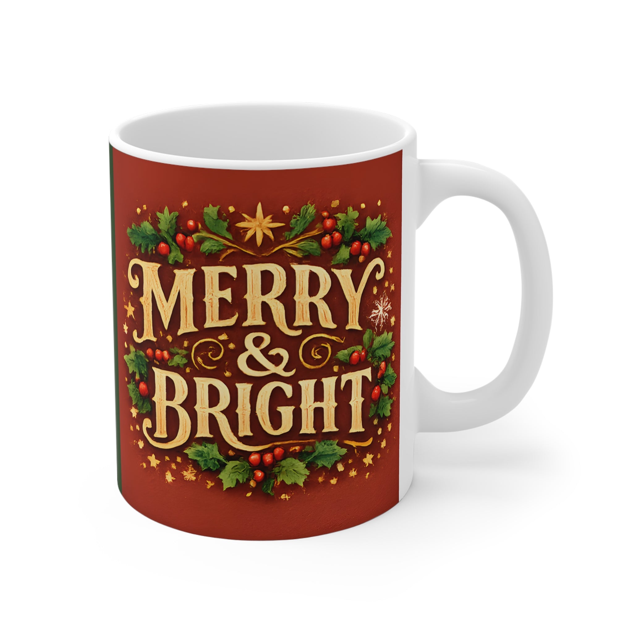 Merry & Bright - Ceramic Christmas Mug