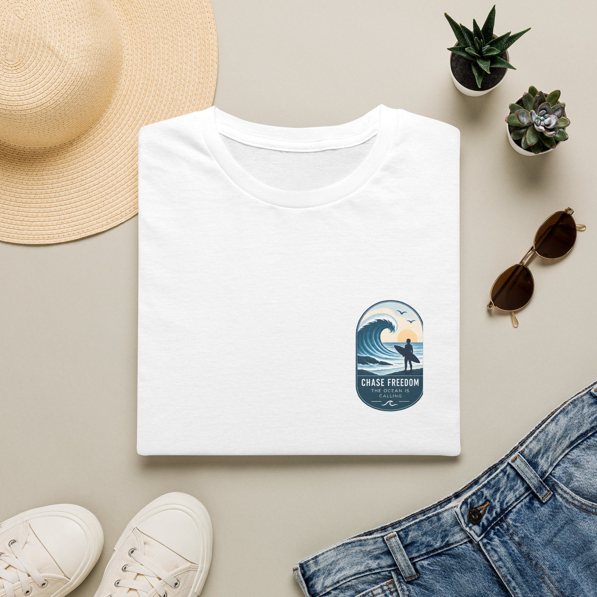 Unisex T-Shirt - Chase Freedom - The Ocean is Calling
