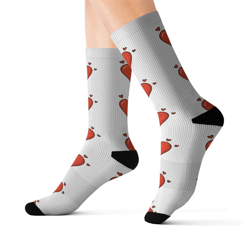 Cozy Comfort Women's Socks - Love Hearts - Fun Design