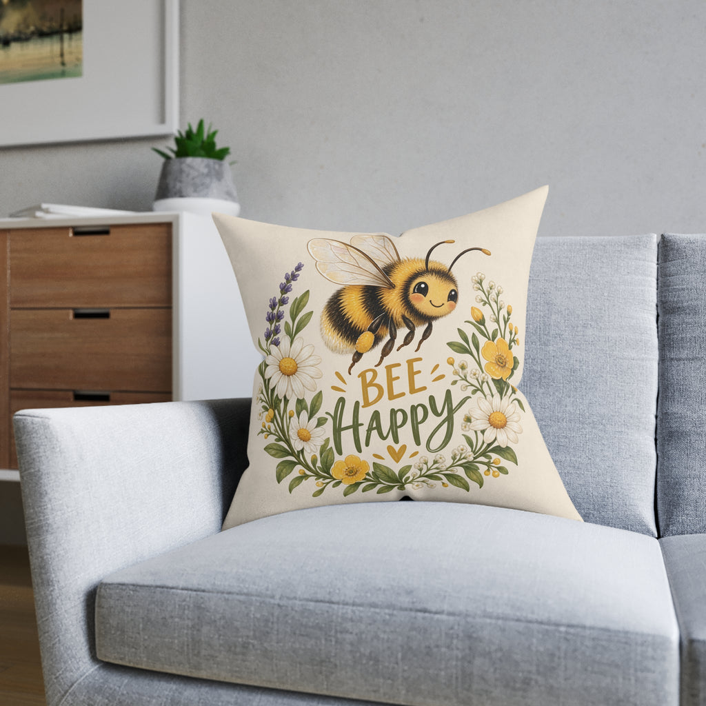 Square Cushion - Bee Happy