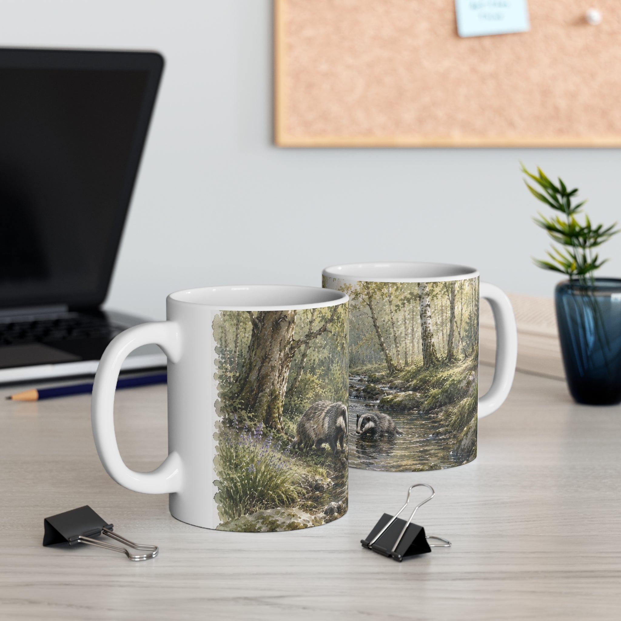 Ceramic Mug - Woodland - Badger