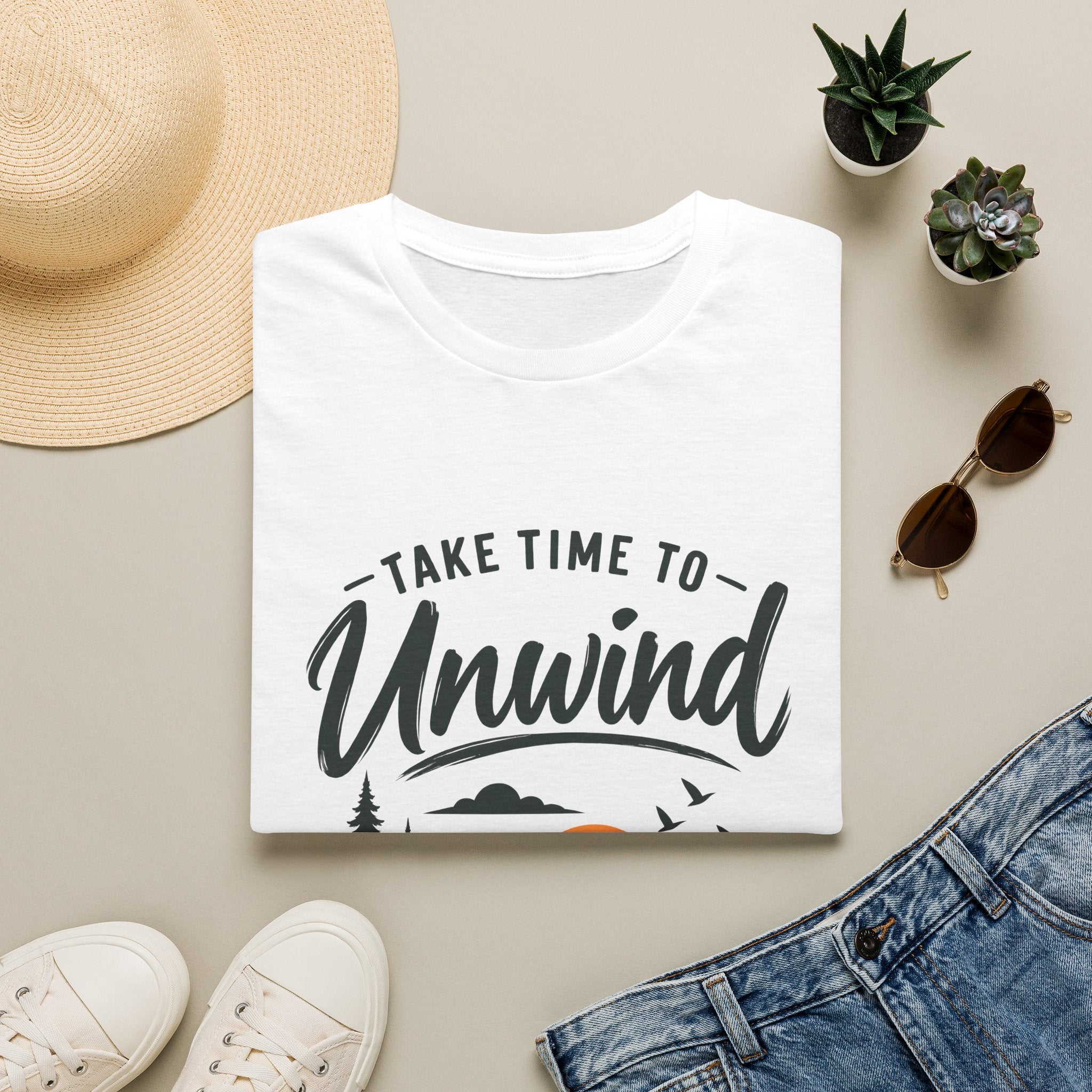 Women's T-Shirt – Take Time To Unwind | Relaxed Lifestyle T-Shirt