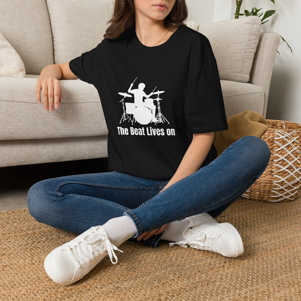 Unisex T-Shirt - The Beat Lives On - Drums | Drummer Tee