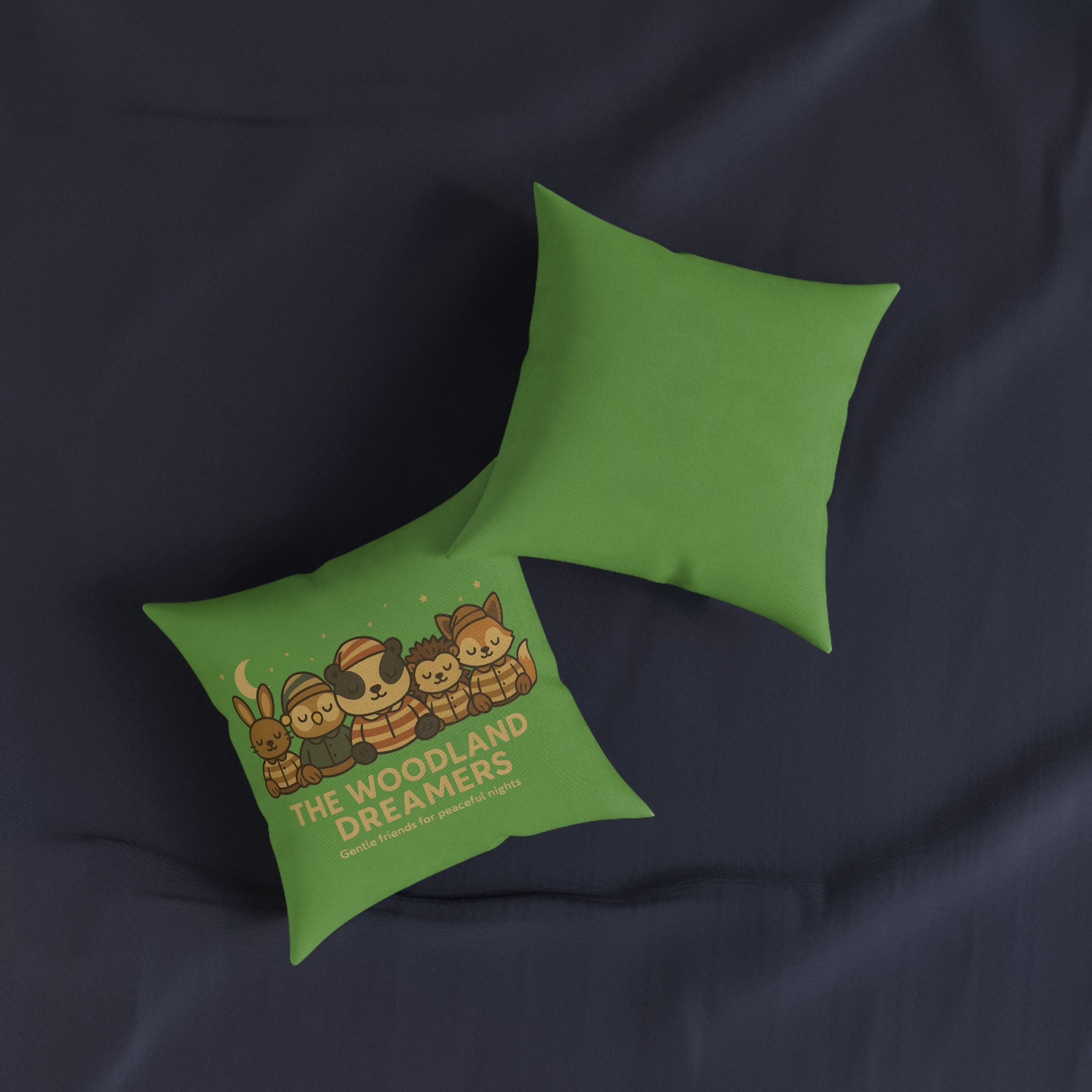 Square Cushion - Woodland Dreamers (Woodland Green)