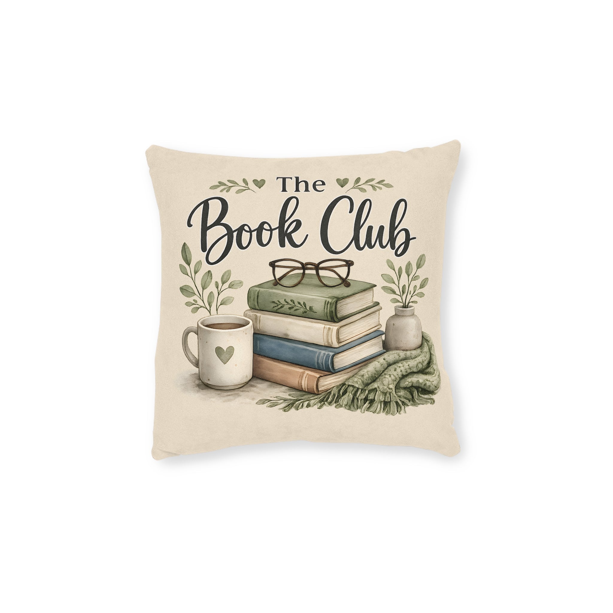 Square Cushion - The Book Club