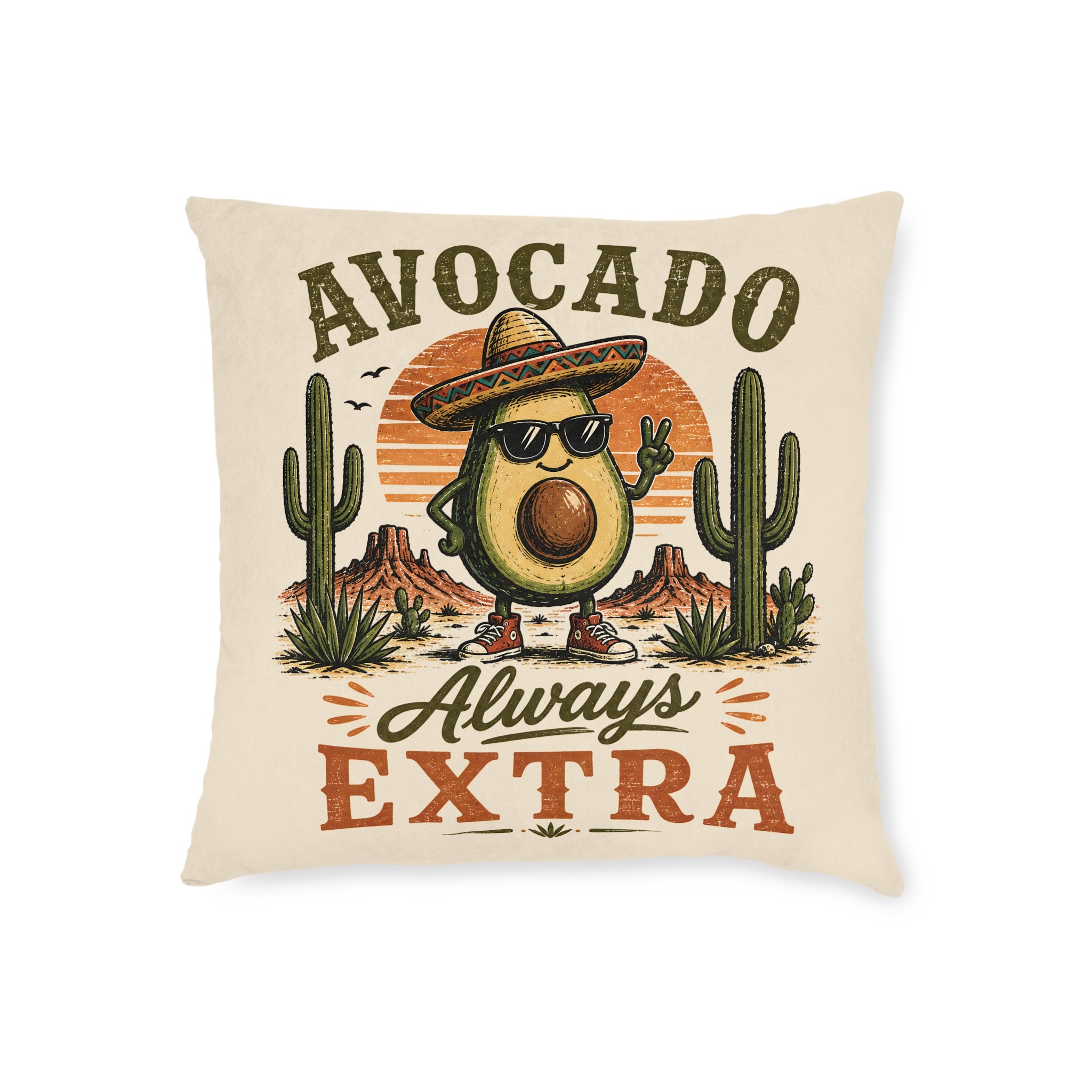 Square Cushion - Avocado Always Extra